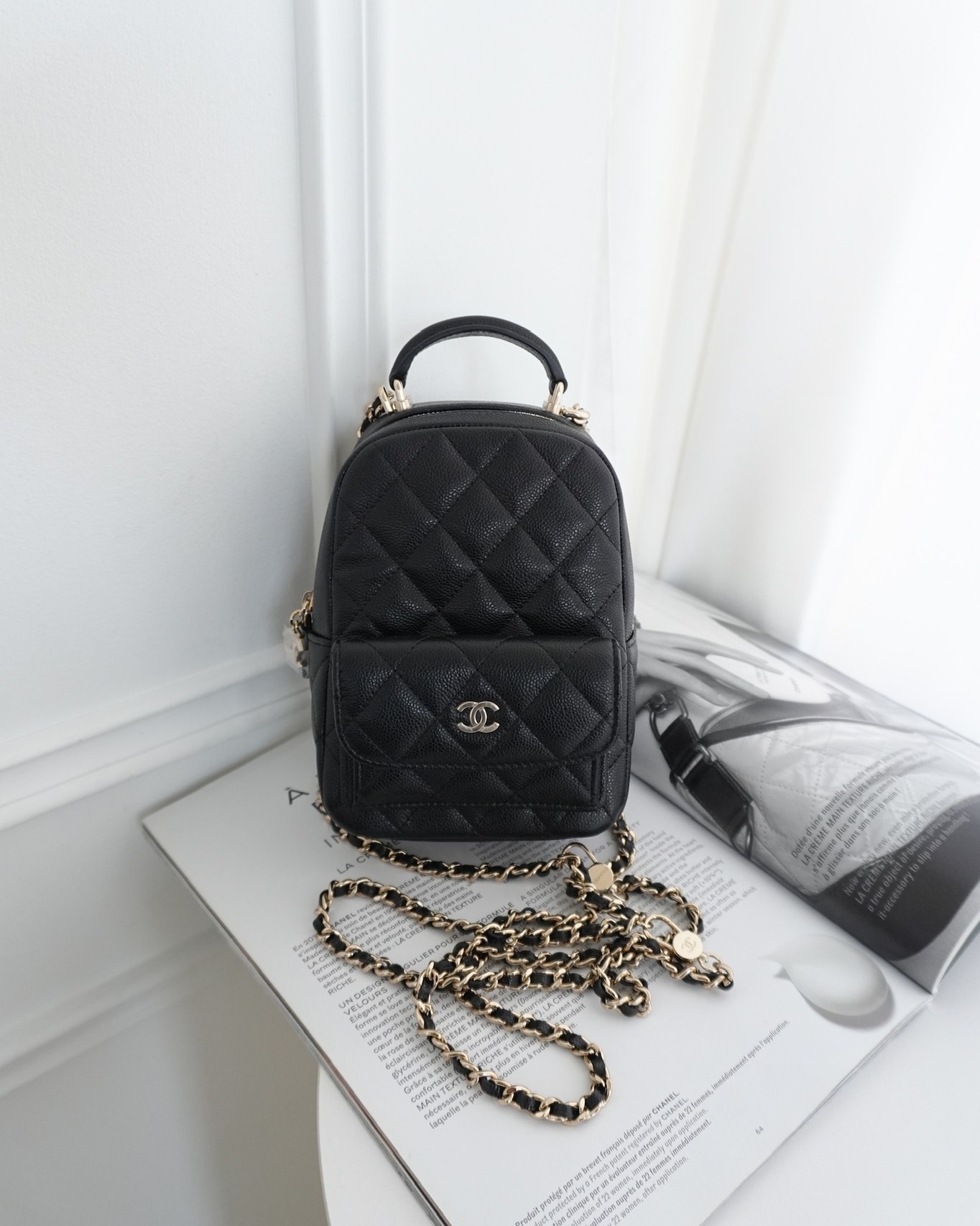 Chanel Classic Mini Backpack Black Caviar