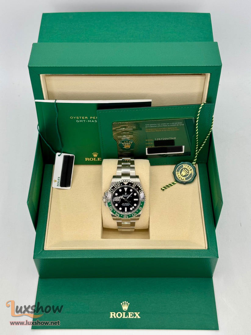 Rolex GMT-Master II “Sprite” 40mm 126720VTNR Stainless Steel Oyster Bracelet Black Dial