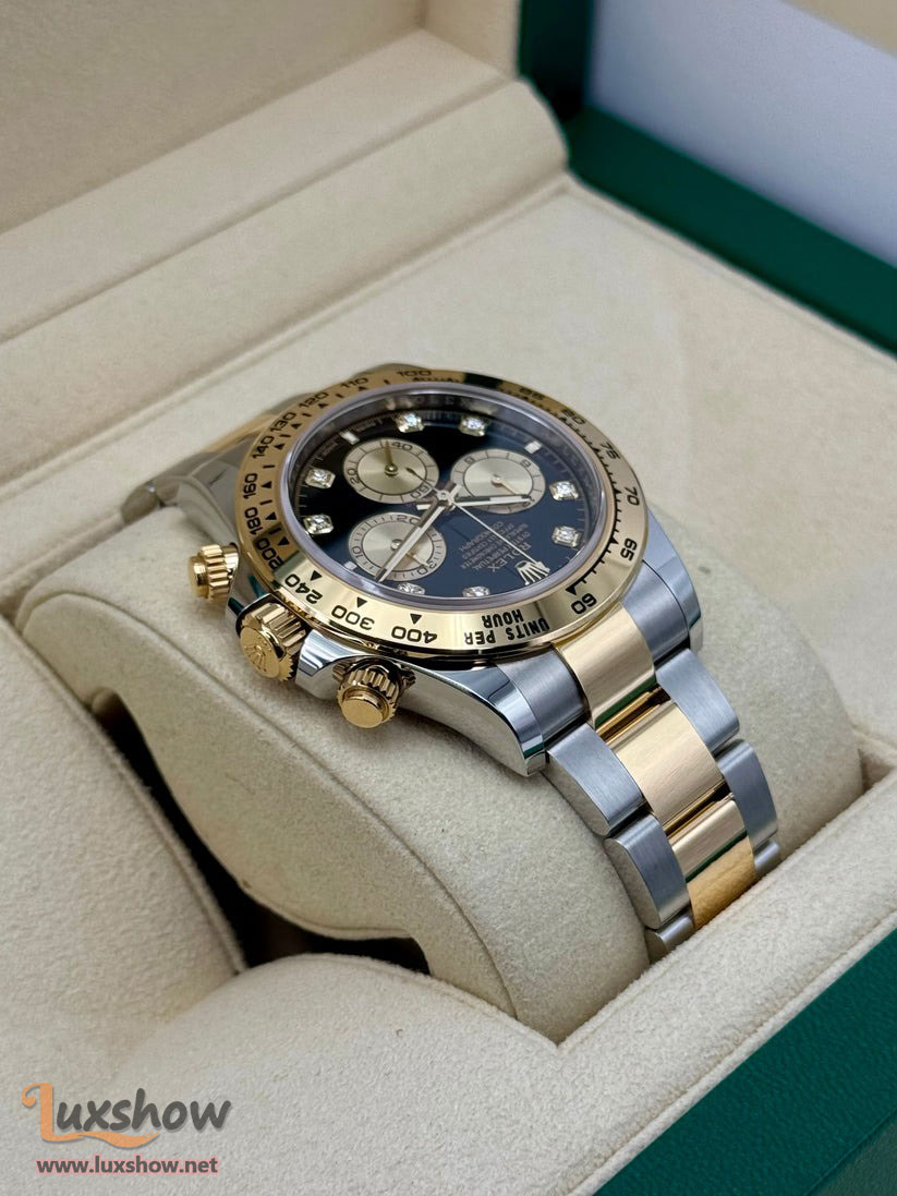 Rolex Cosmograph Daytona 40mm 126503 Two-Tone Oystersteel and Yellow Gold Oyster Bracelet with Black Diamond Dial