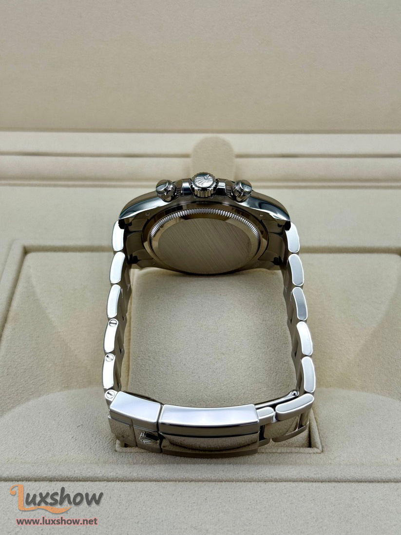 Rolex Cosmograph Daytona 40mm 126579RBR 18k White Gold Mother of Pearl Diamond Dial Factory Diamond Bezel Oyster Bracelet