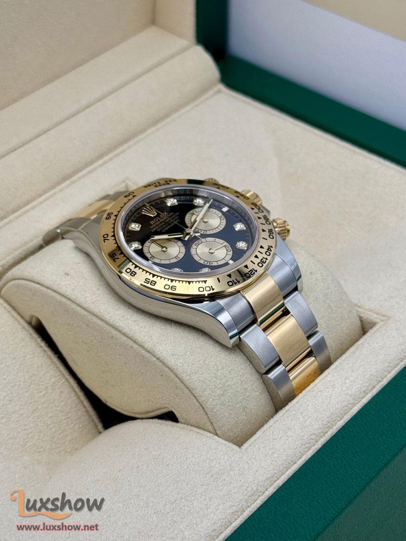 Rolex Cosmograph Daytona 40mm 126503 Two-Tone Oystersteel and Yellow Gold Oyster Bracelet with Black Diamond Dial