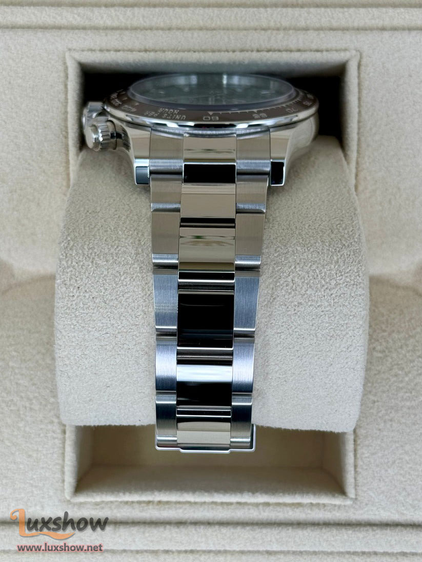 Rolex Cosmograph Daytona 40mm 126506 Platinum Ice-Blue Diamond Baguette Dial Oyster Bracelet