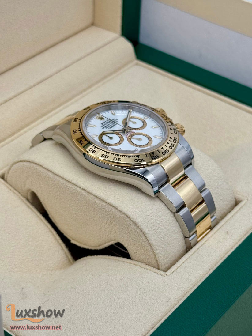 Rolex Cosmograph Daytona 40mm 126503 Two-Tone Stainless Steel and 18K Yellow Gold Oyster Bracelet White Dial