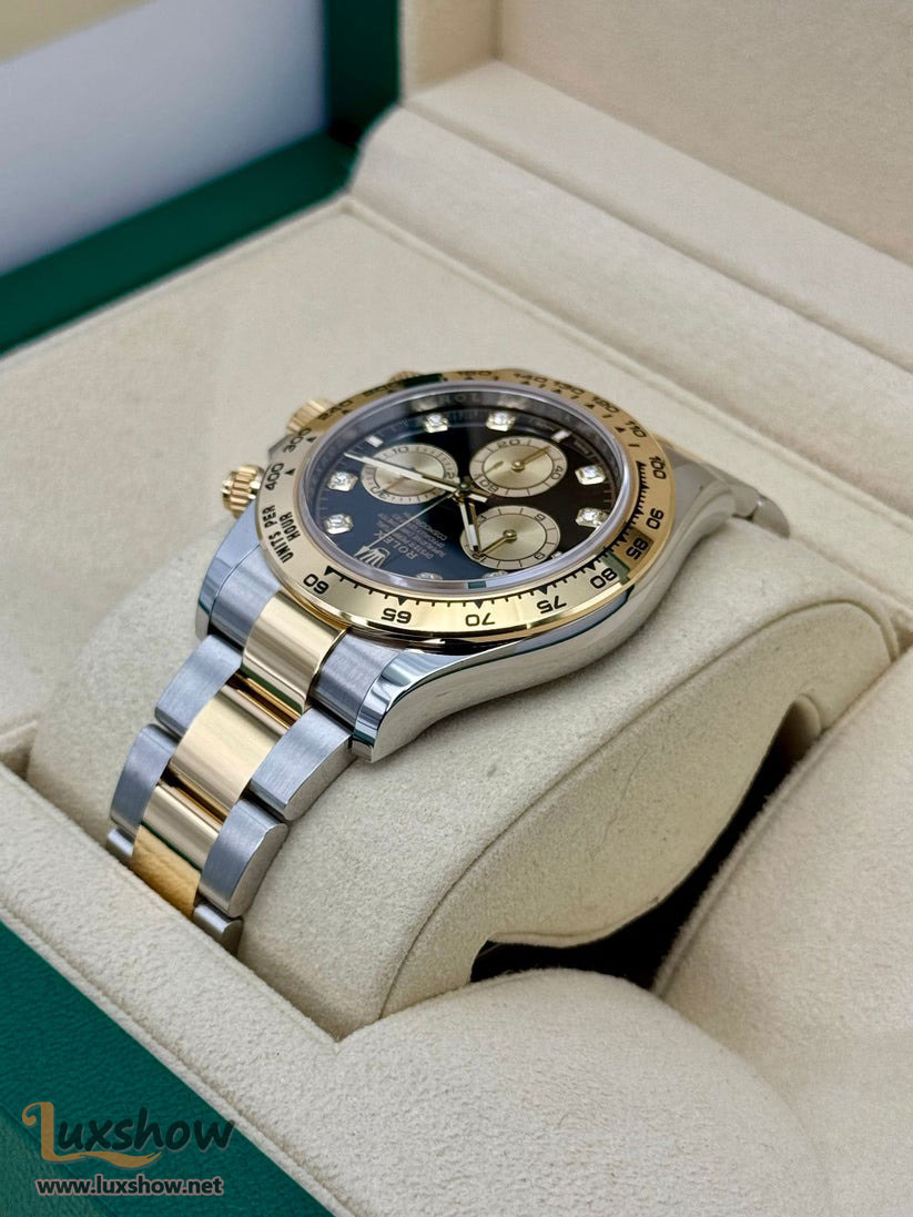 Rolex Cosmograph Daytona 40mm 126503 Two-Tone Oystersteel and Yellow Gold Oyster Bracelet with Black Diamond Dial