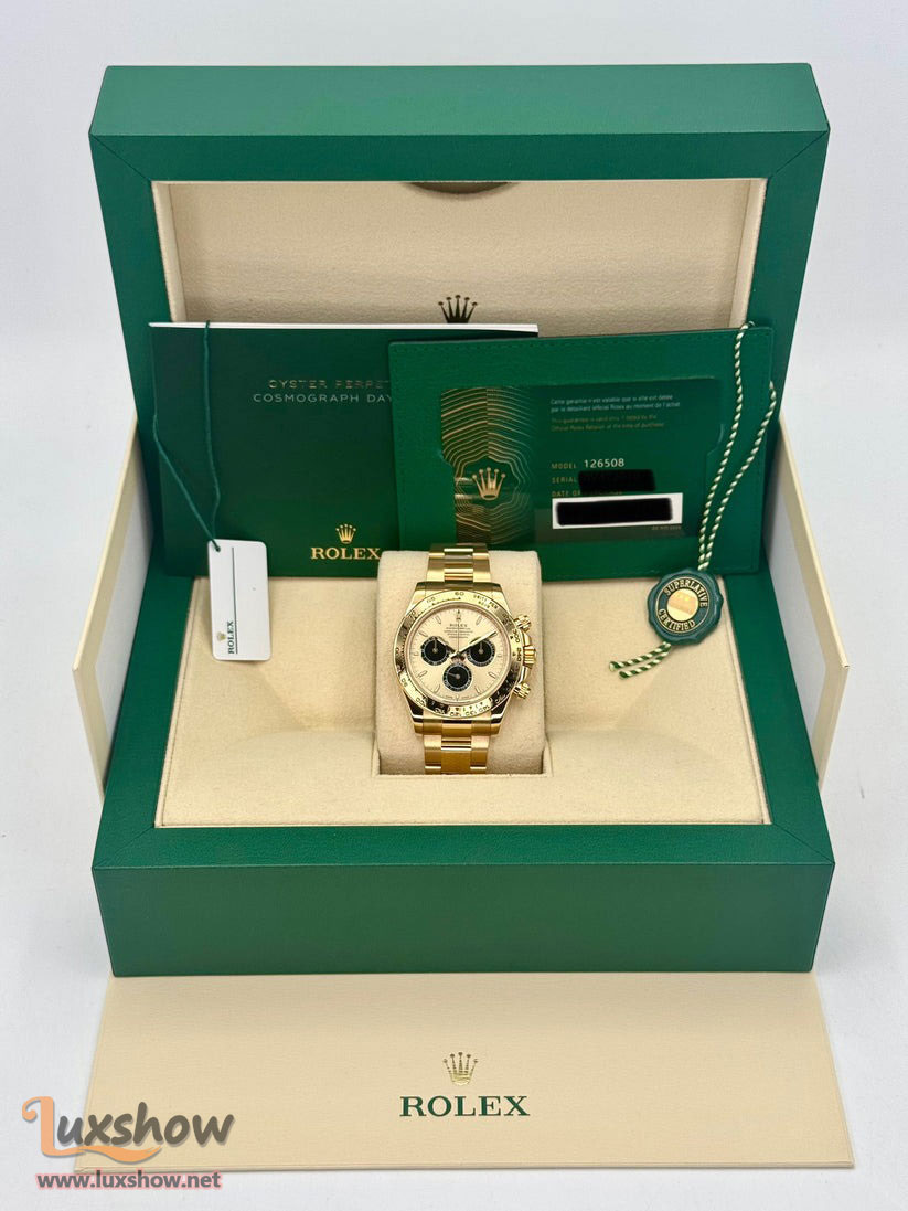 Rolex Cosmograph Daytona 40mm 126508 18K Yellow Gold Pikachu Dial