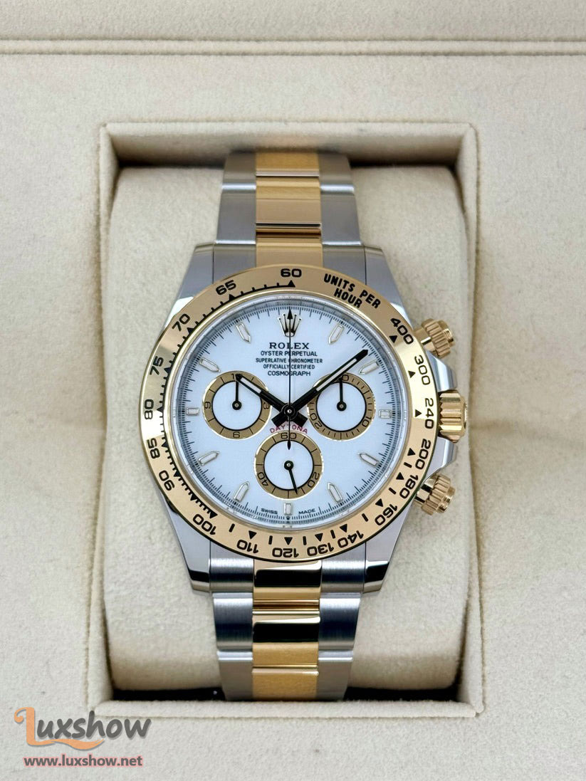 Rolex Cosmograph Daytona 40mm 126503 Two-Tone Stainless Steel and 18K Yellow Gold Oyster Bracelet White Dial