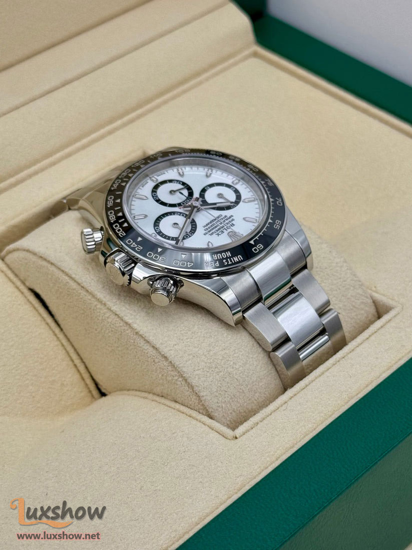 Rolex Cosmograph Daytona 40mm 126500LN / 126500 Oystersteel White Panda Dial with Oyster Bracelet