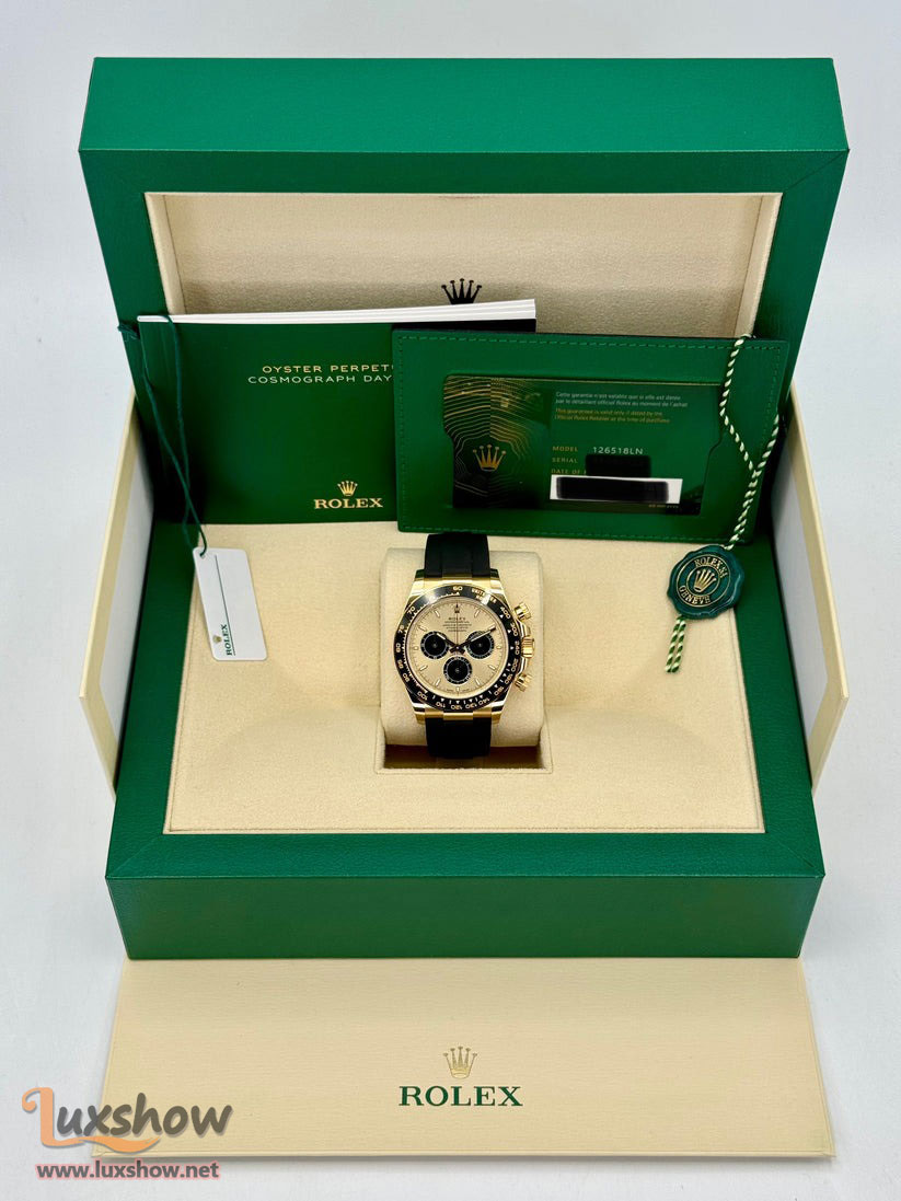 Rolex Daytona 40mm 126518LN Yellow Gold Champagne Dial