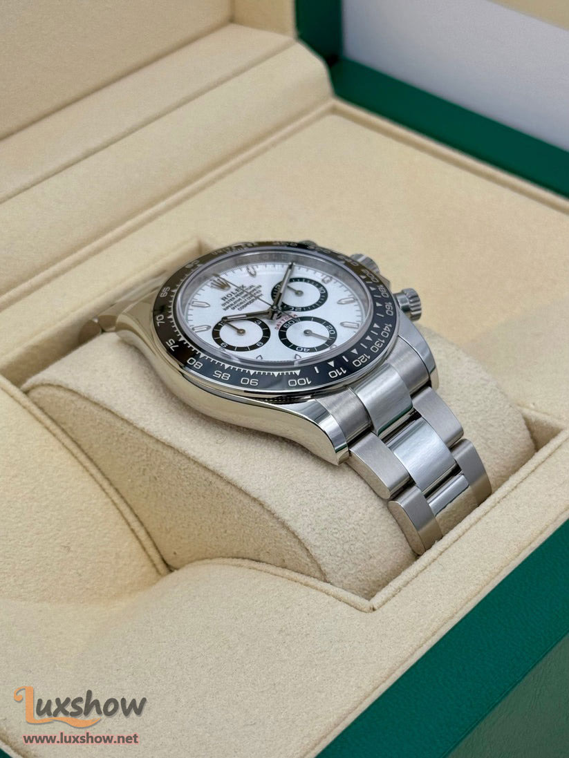 Rolex Cosmograph Daytona 40mm 126500LN / 126500 Oystersteel White Panda Dial with Oyster Bracelet