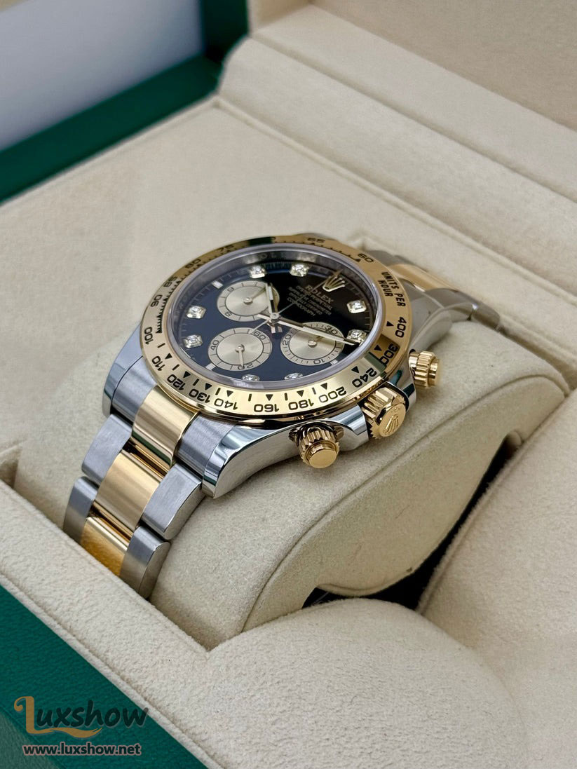Rolex Cosmograph Daytona 40mm 126503 Two-Tone Oystersteel and Yellow Gold Oyster Bracelet with Black Diamond Dial