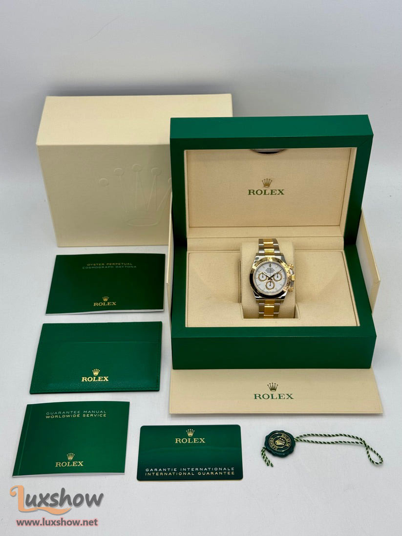 Rolex Cosmograph Daytona 40mm 126503 Two-Tone Stainless Steel and 18K Yellow Gold Oyster Bracelet White Dial