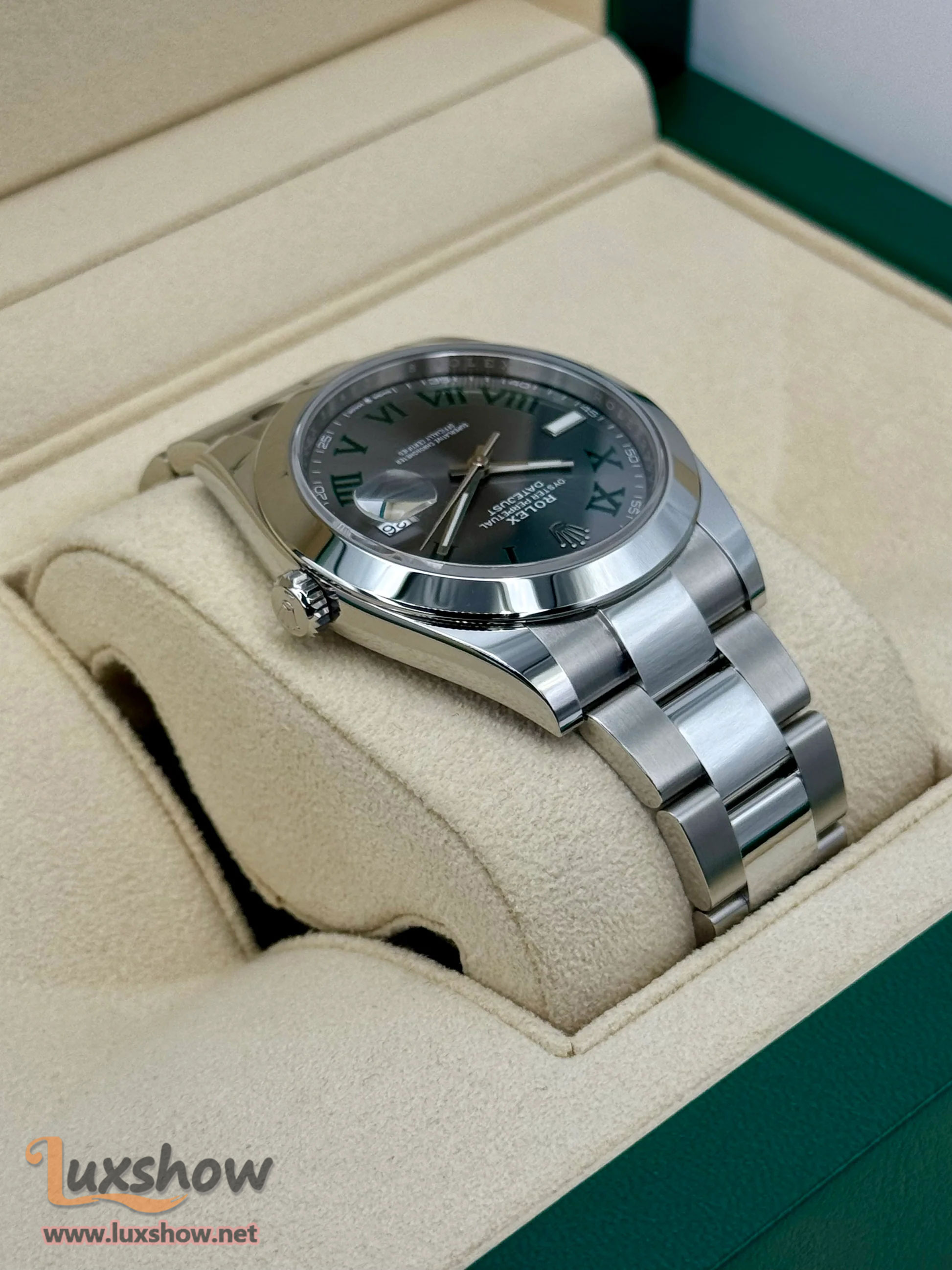 Rolex Datejust 41mm 126300 Wimbledon Dial Oyster