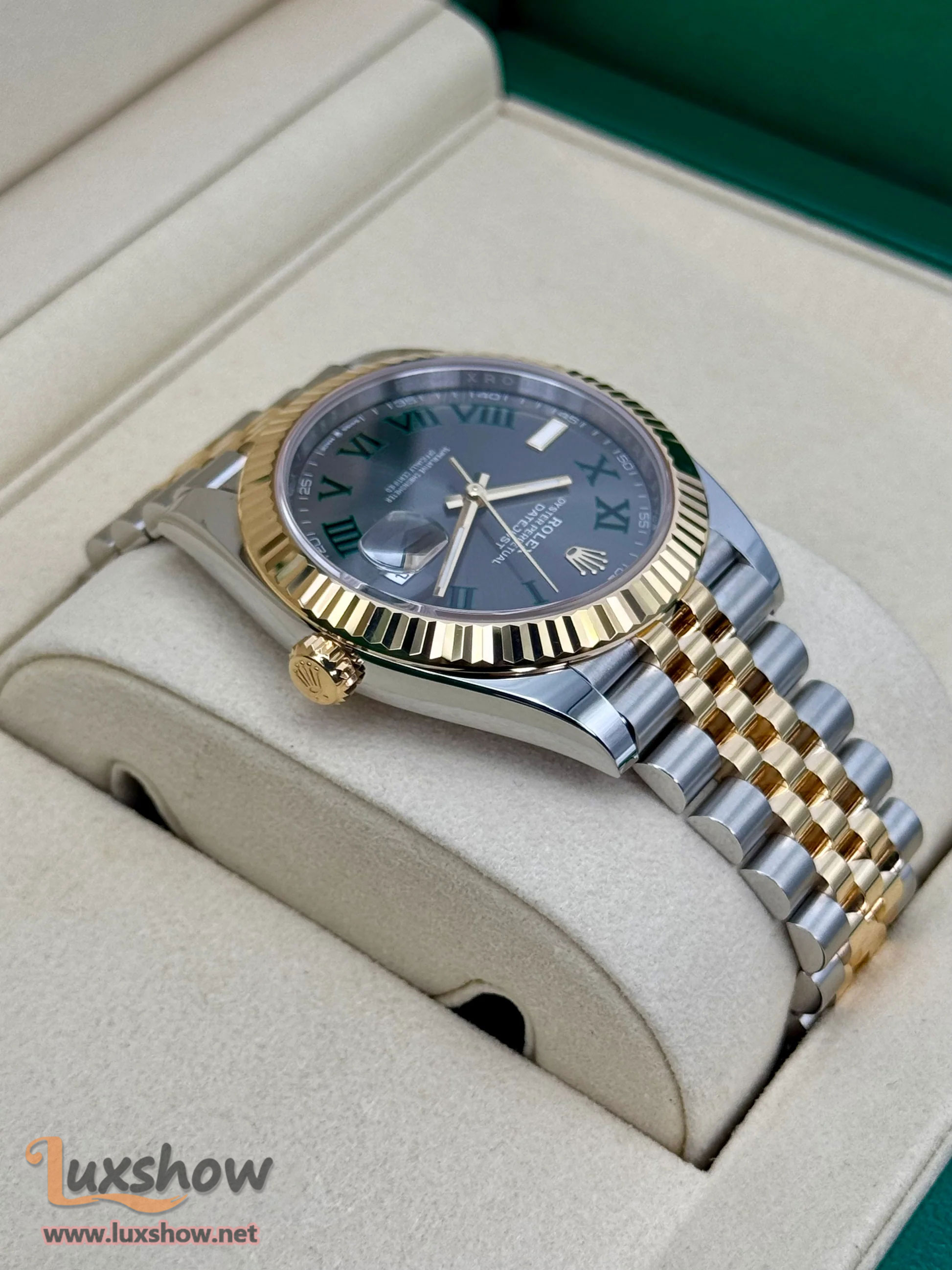 Rolex Datejust 41mm 126333 Two-Tone Jubilee Wimbledon Dial