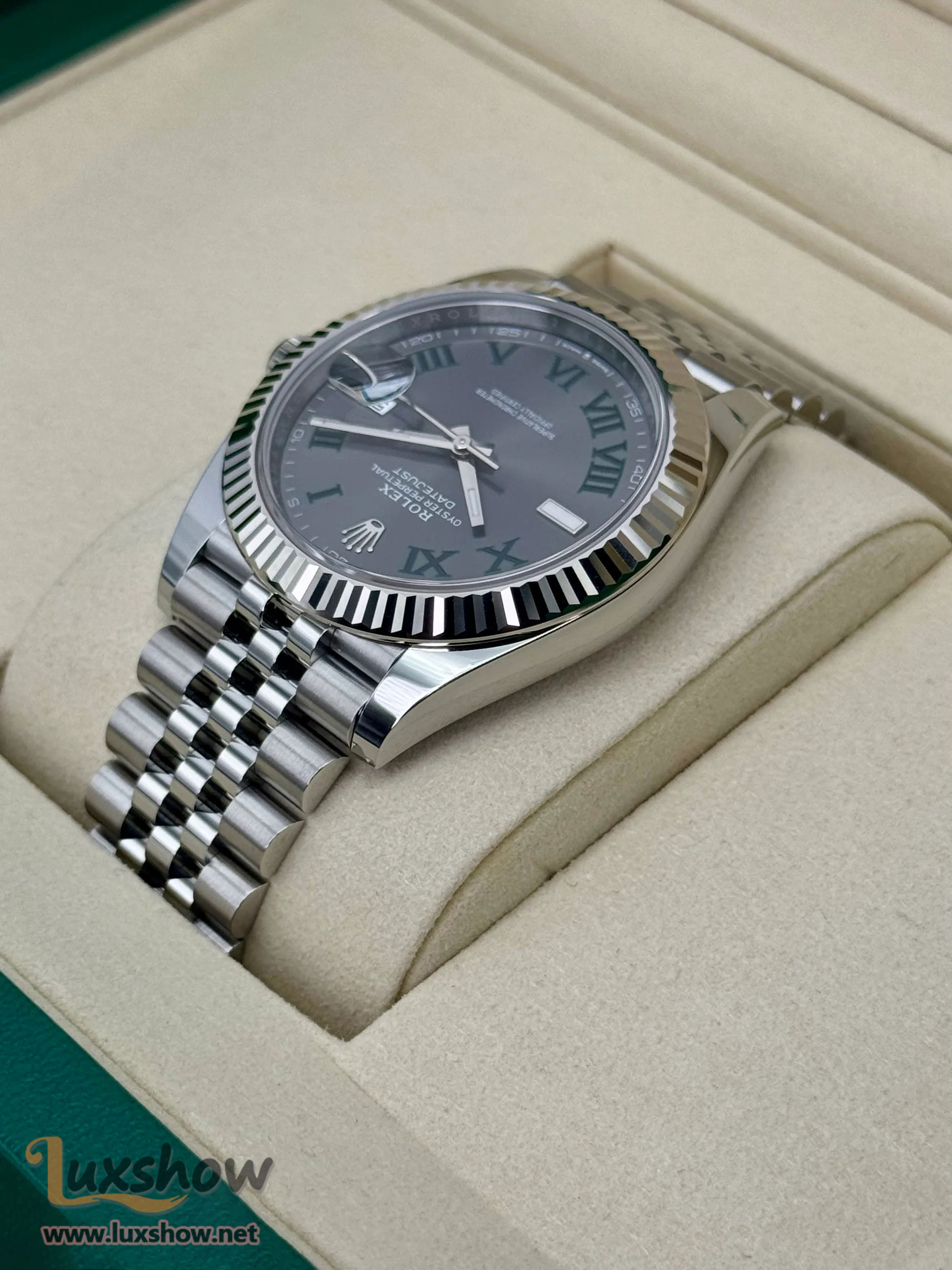 Rolex Datejust 41mm 126334 Jubilee Wimbledon Dial