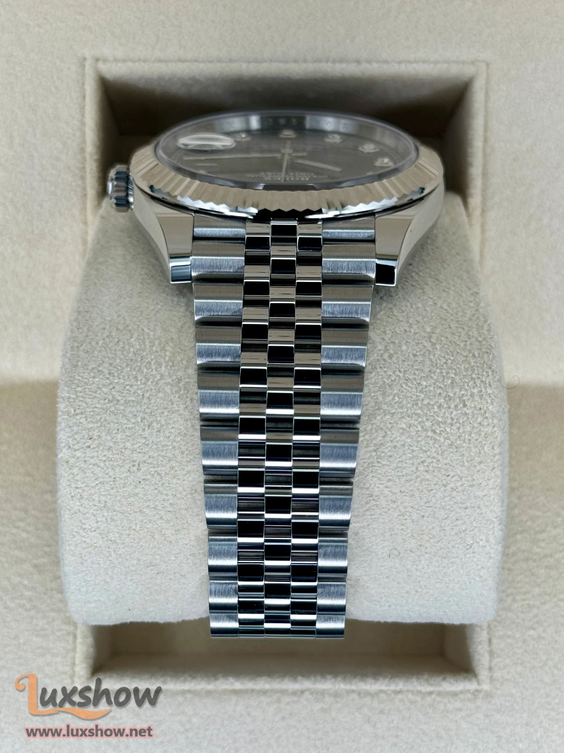 Rolex Datejust 41mm 126334 Jubilee Black Diamond Dial