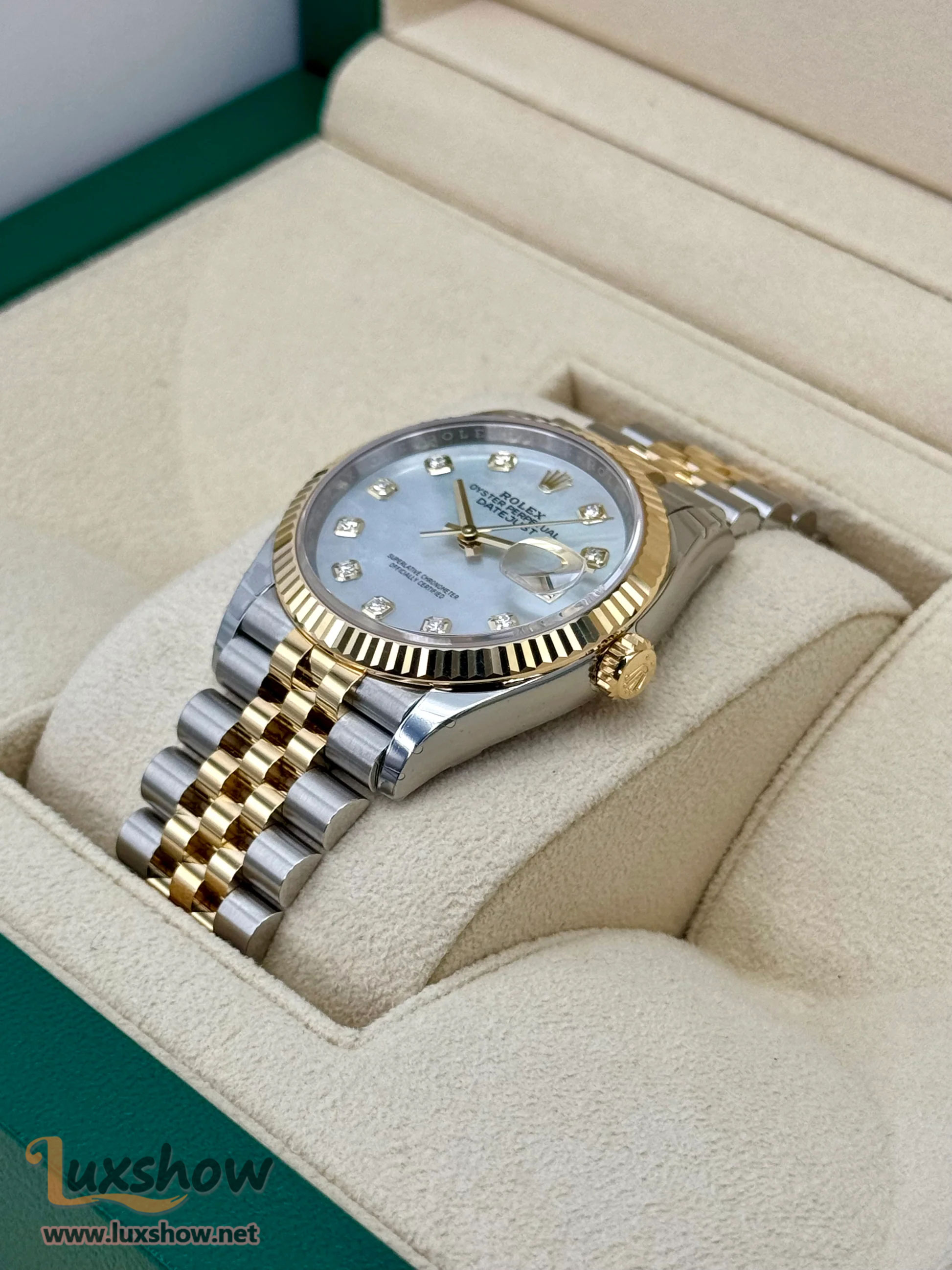 Rolex Datejust 36mm 126233 Mother of Pearl Diamond Dial