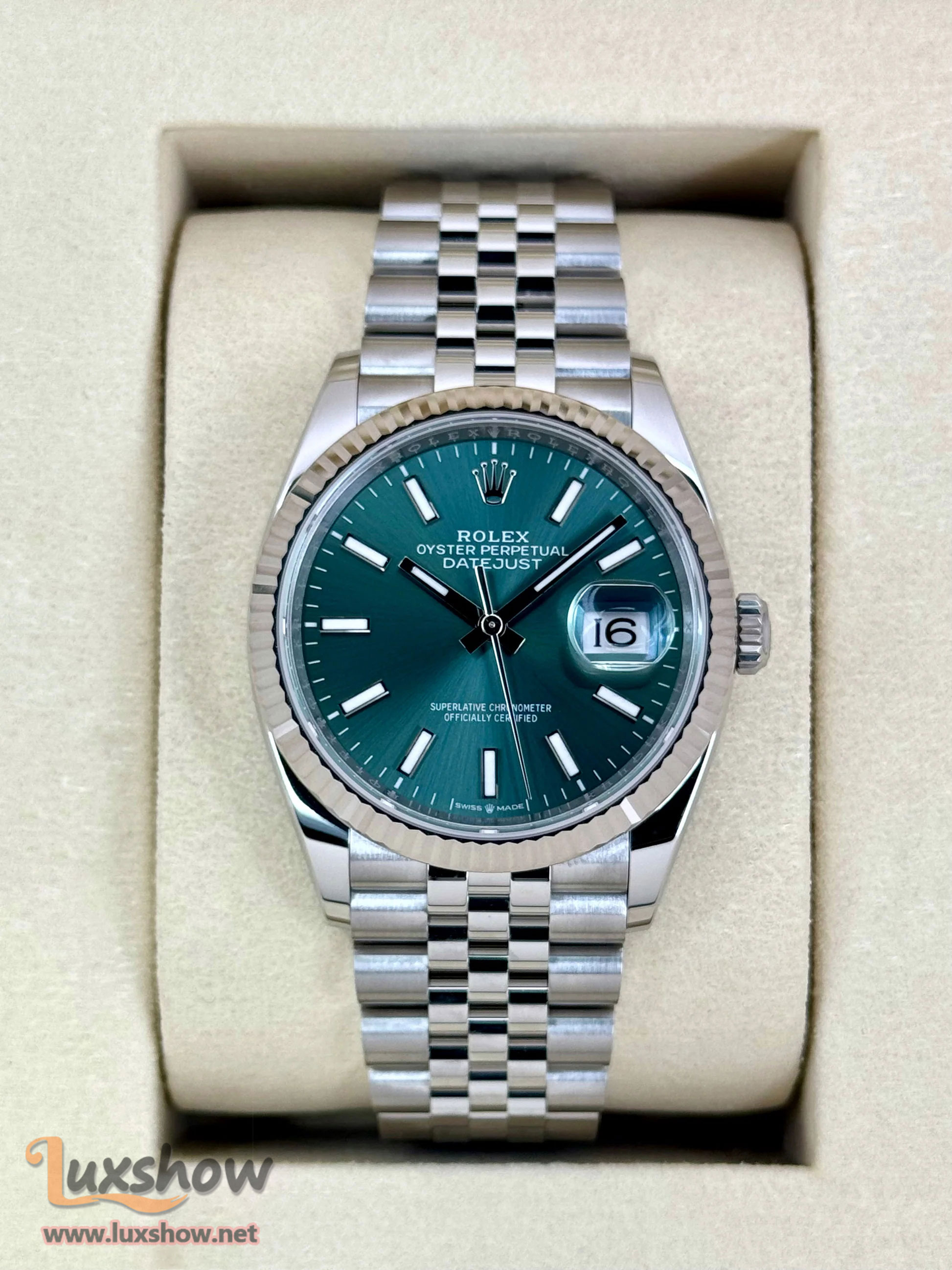Rolex Datejust 36mm 126234 Jubilee Green Dial