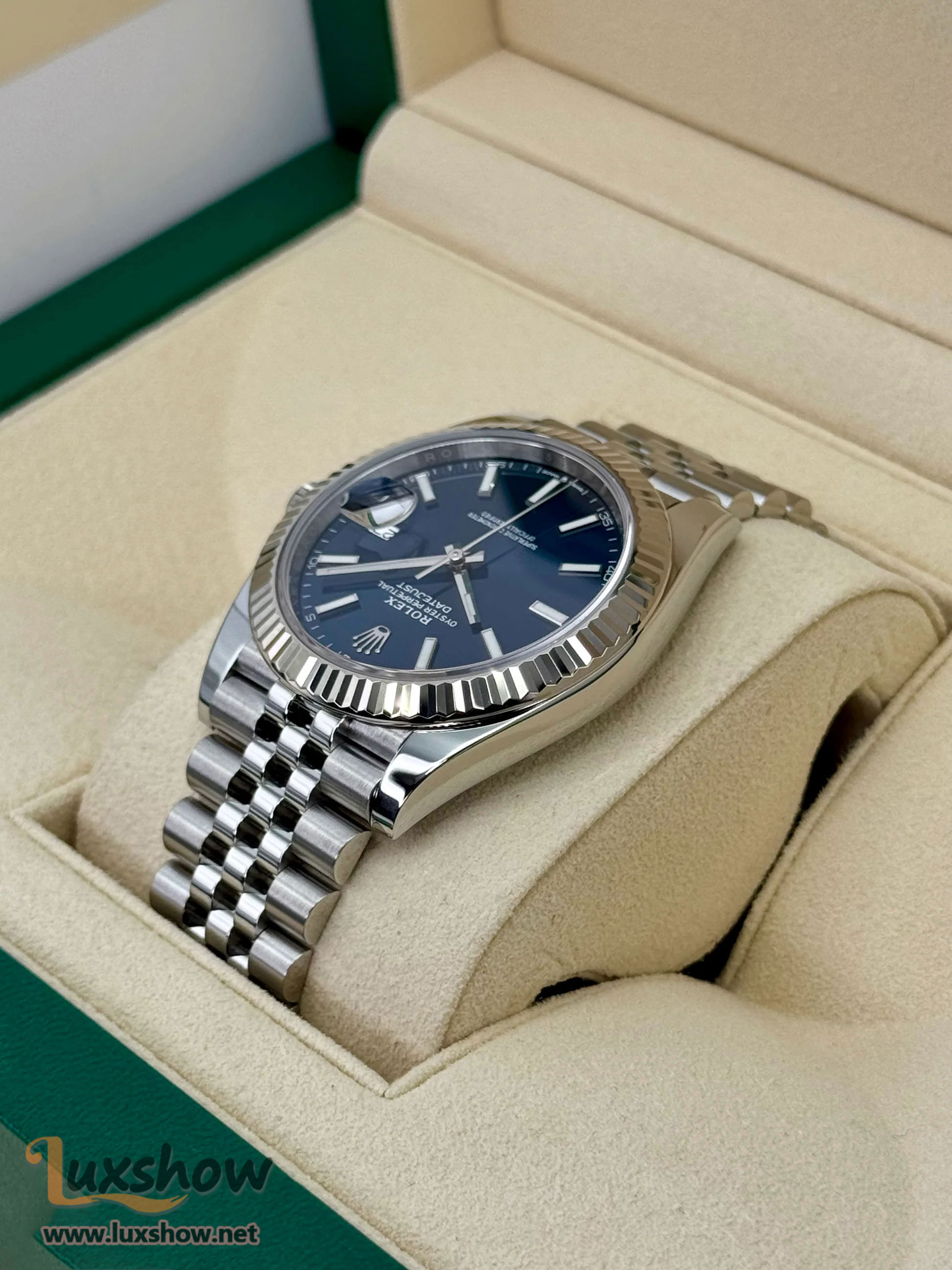 Rolex Datejust 41mm 126334 Stainless Steel Jubilee Blue Dial