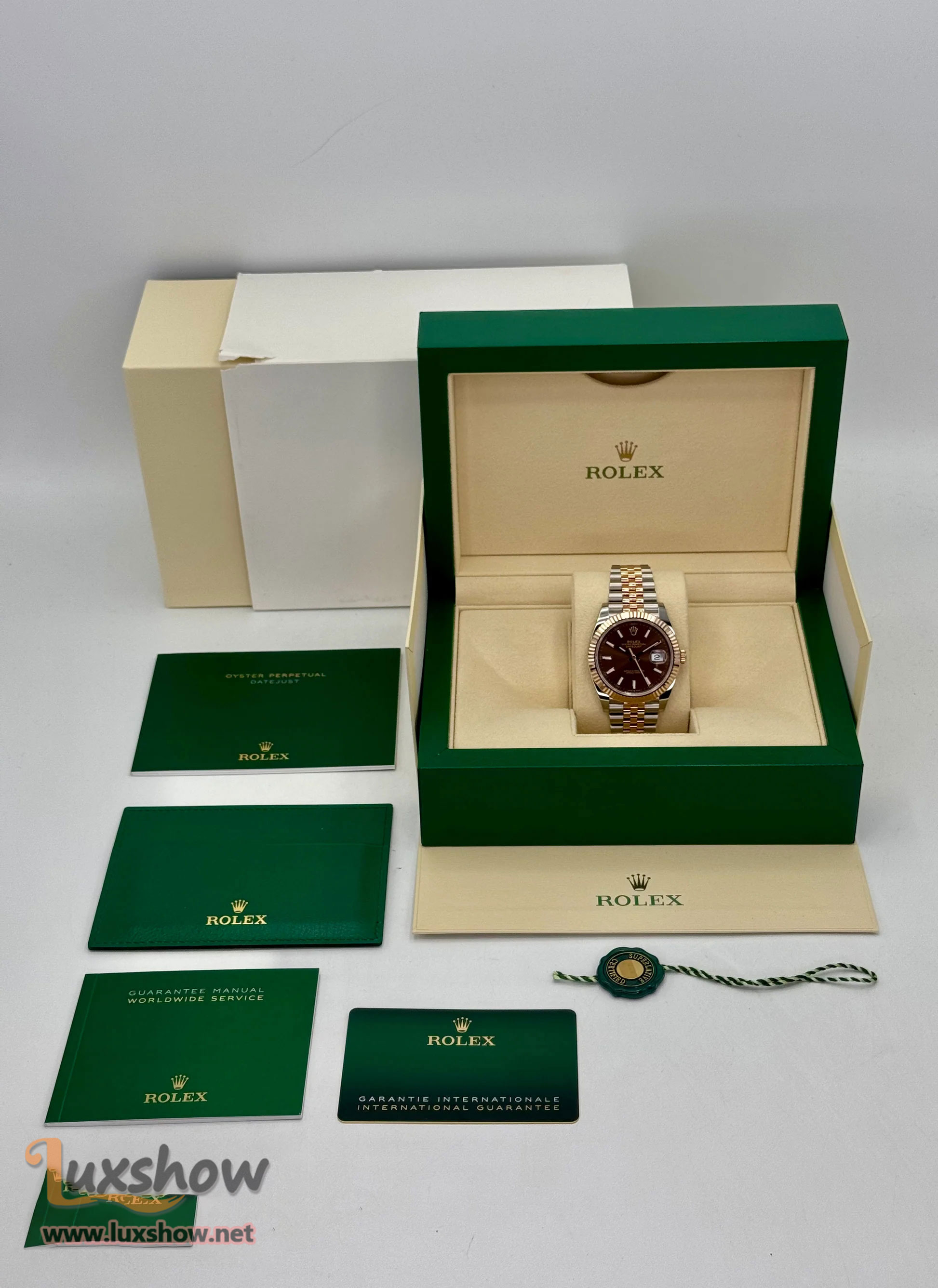 Rolex Datejust 41mm 126331 Two-Tone Rose Gold Chocolate Dial