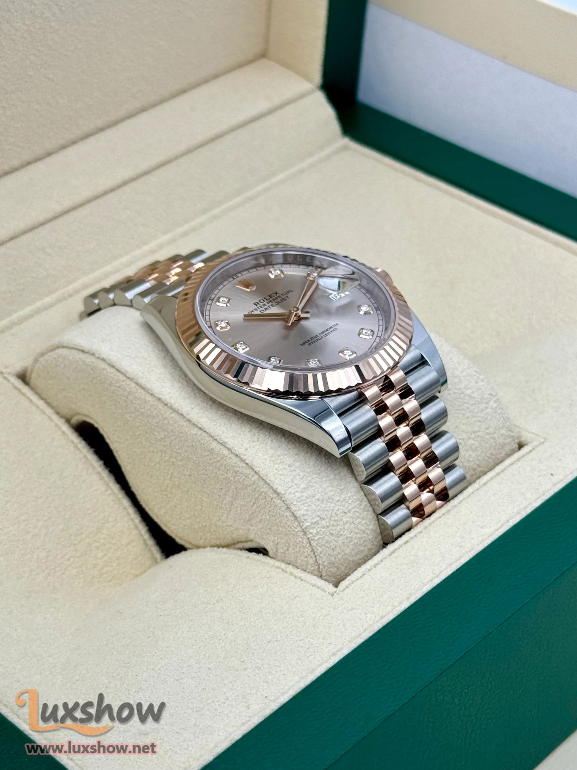 Rolex Datejust 41mm 126331 Two-Tone Jubilee Sundust Diamond Dial
