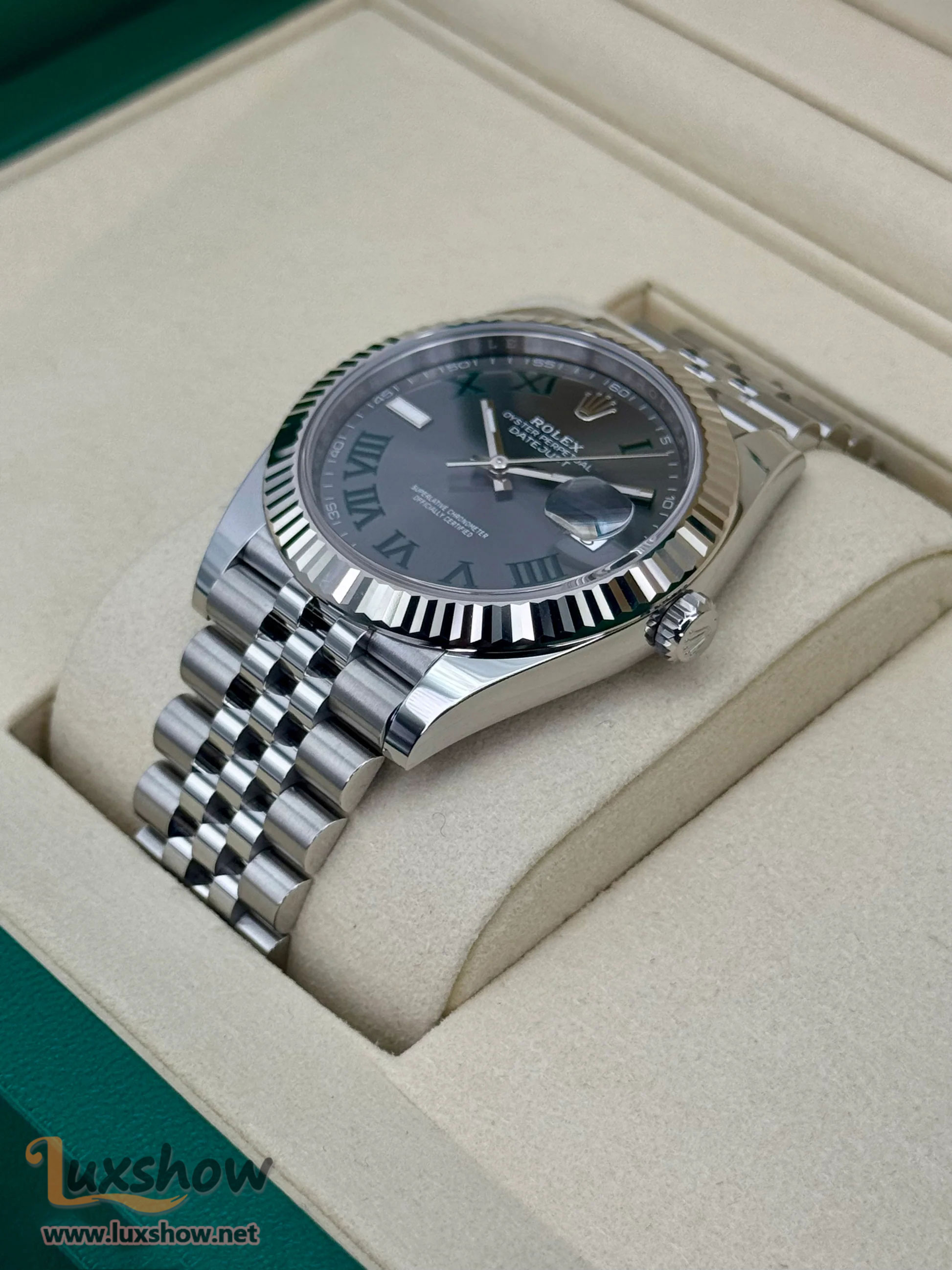 Rolex Datejust 41mm 126334 Jubilee Wimbledon Dial