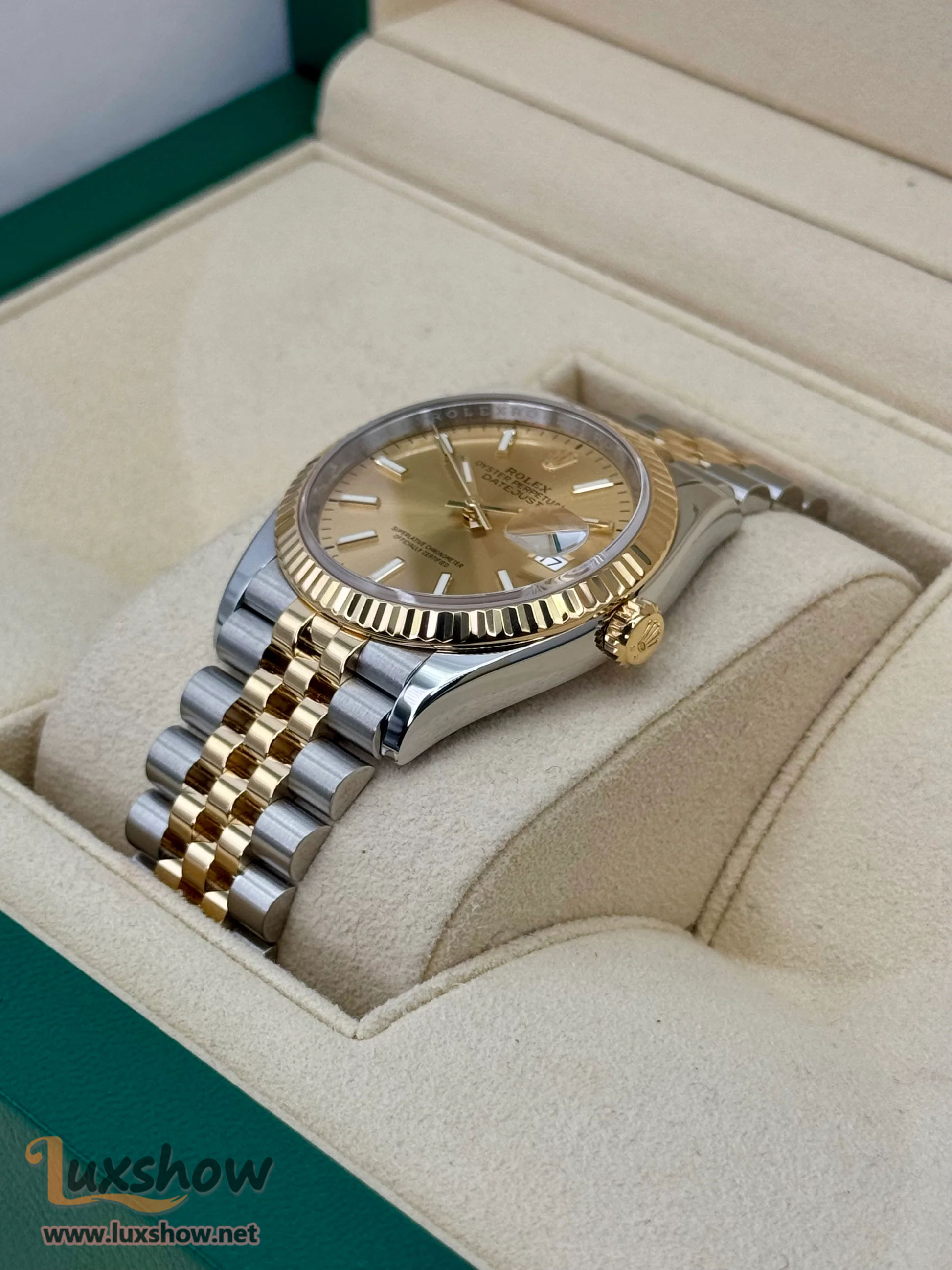 Rolex Datejust 36mm 126233 Two-Tone Champagne Dial