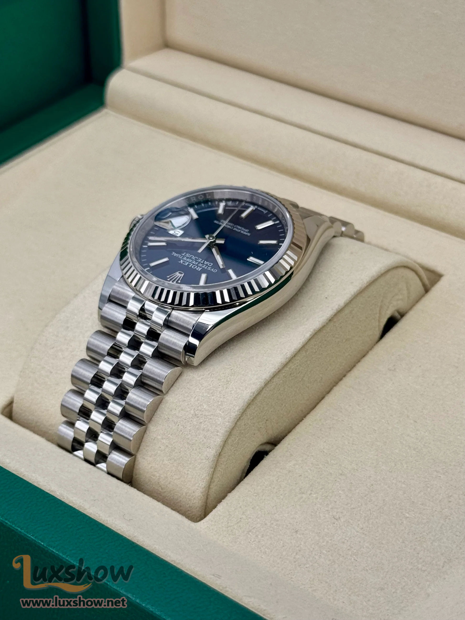 Rolex Datejust 36mm 126234 Stainless Steel Jubilee Blue Dial