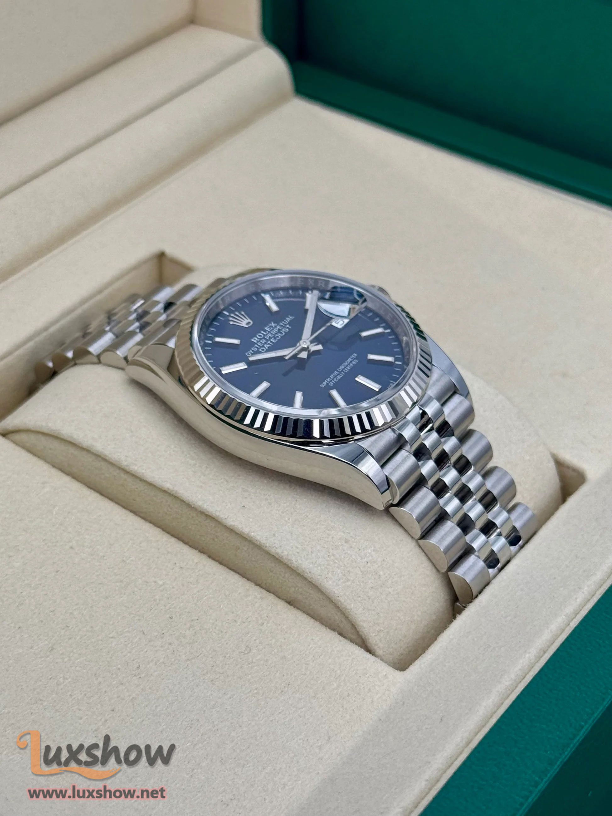 Rolex Datejust 36mm 126234 Stainless Steel Jubilee Blue Dial