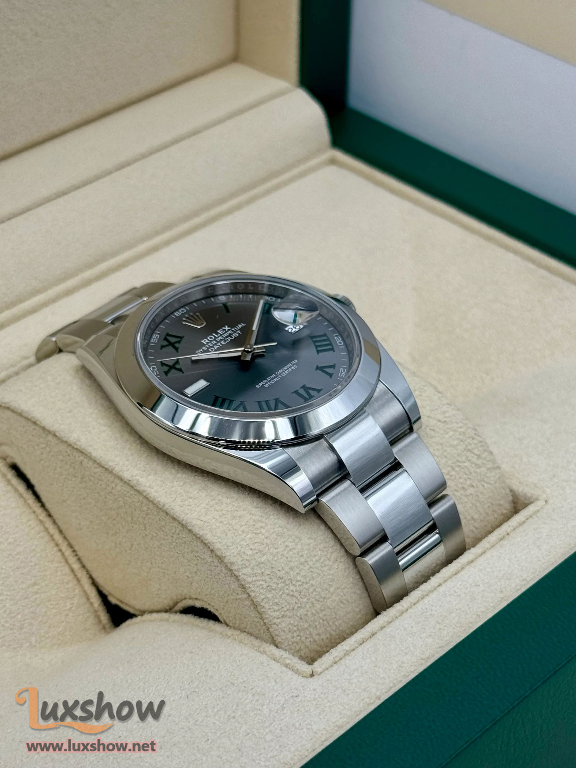 Rolex Datejust 41mm 126300 Wimbledon Dial Oyster