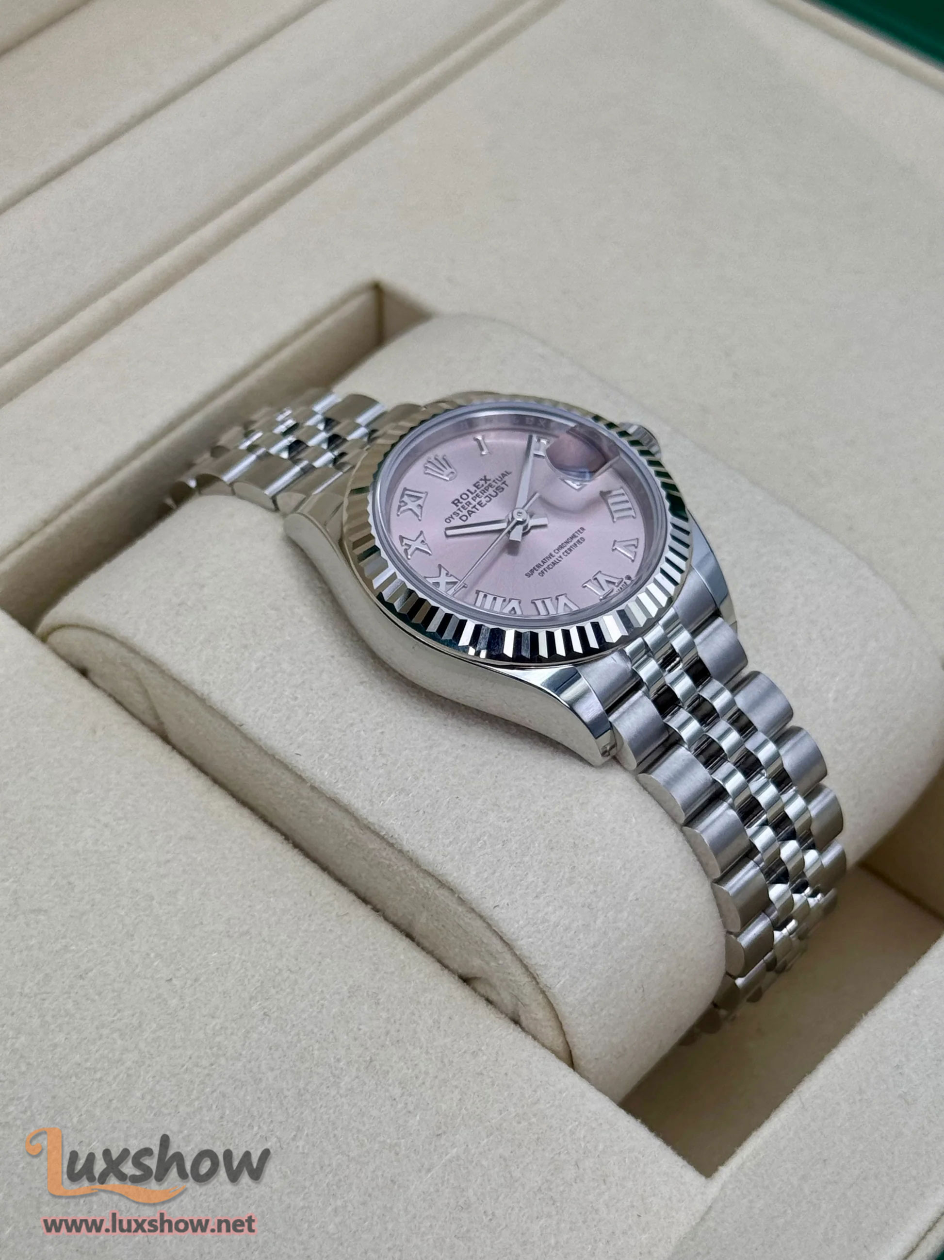 Rolex Lady Datejust 28mm 279174 Stainless Steel Jubilee Pink Dial