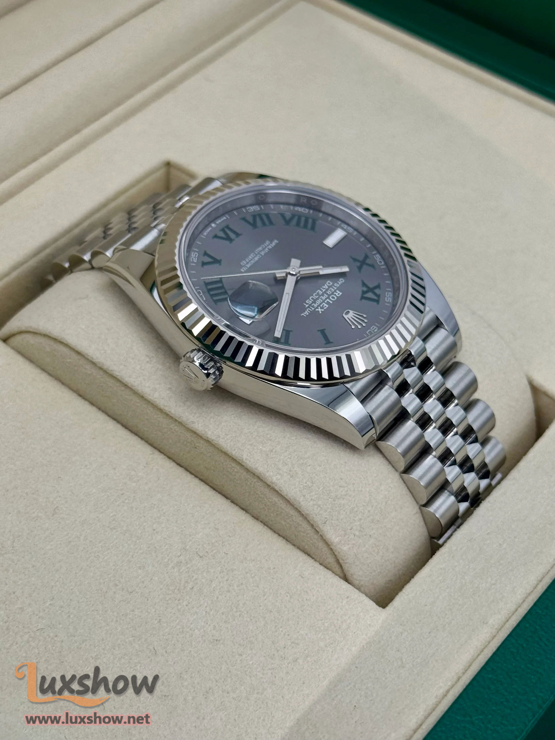 Rolex Datejust 41mm 126334 Jubilee Wimbledon Dial