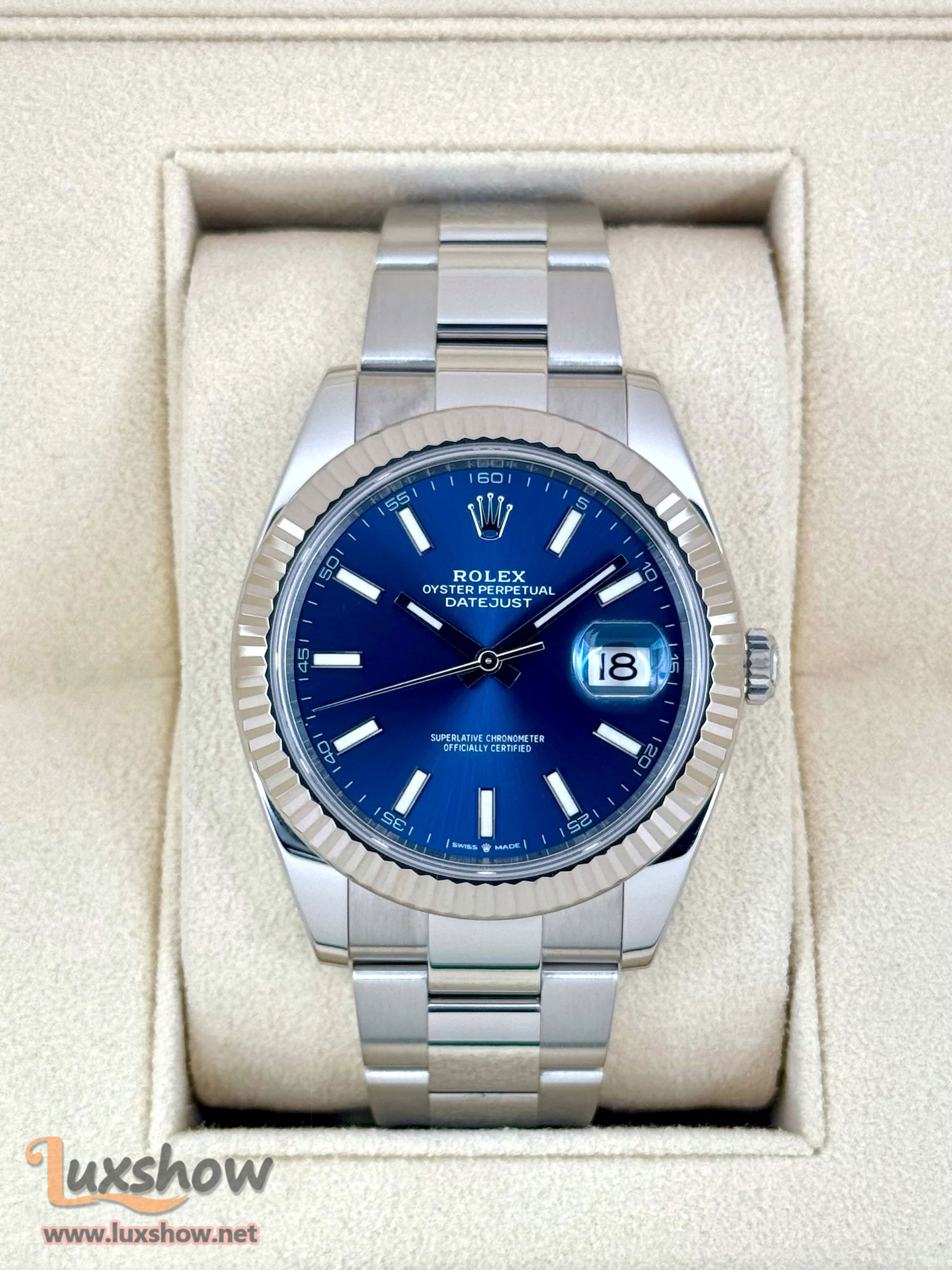 Rolex Datejust 41mm 126334 Stainless Steel Oyster Blue Dial