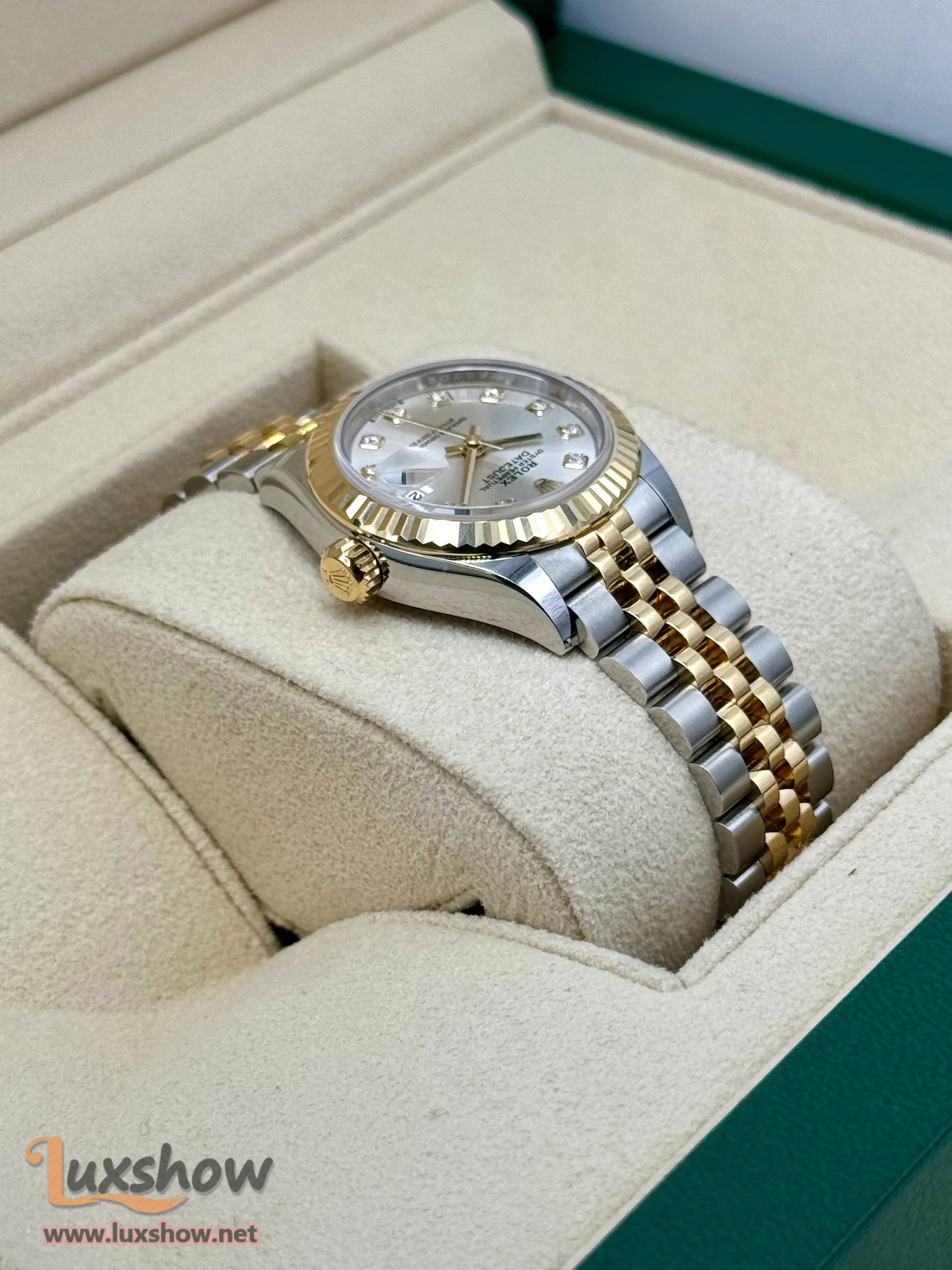 Rolex Lady Datejust 28mm 279173 Jubilee Silver Diamond Dial