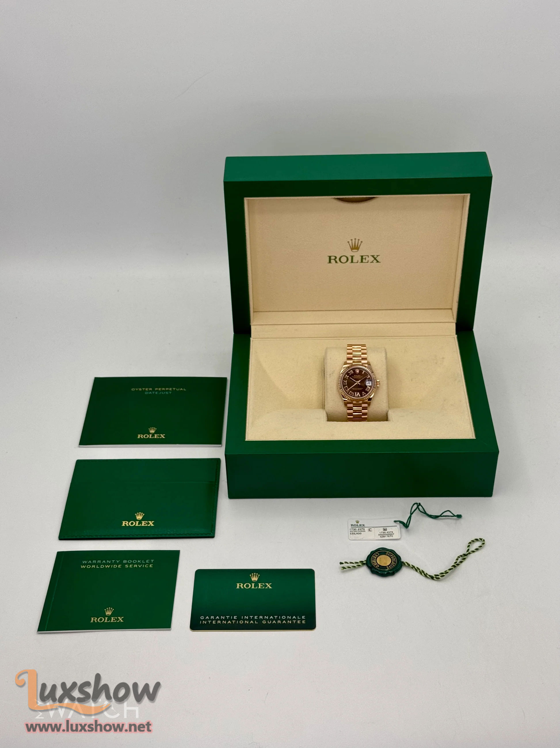Rolex Datejust 31mm 278275 Rose Gold Chocolate Dial