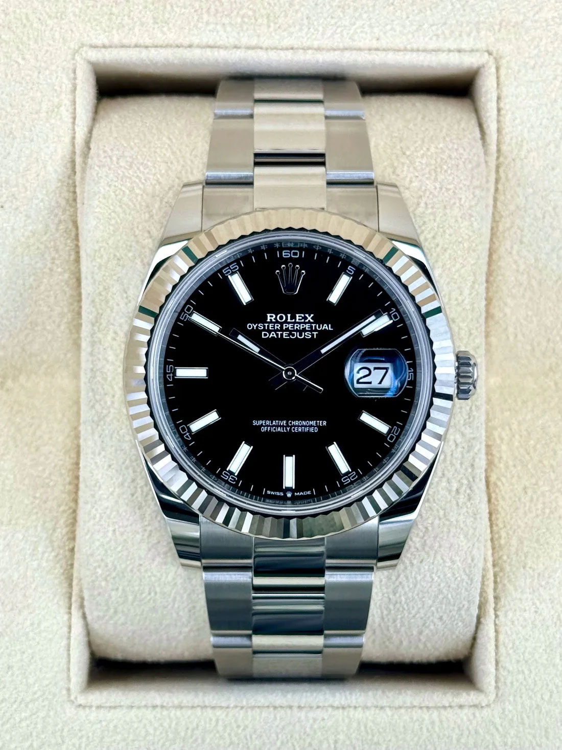 Rolex Datejust 41mm 126334 Oyster Black Dial