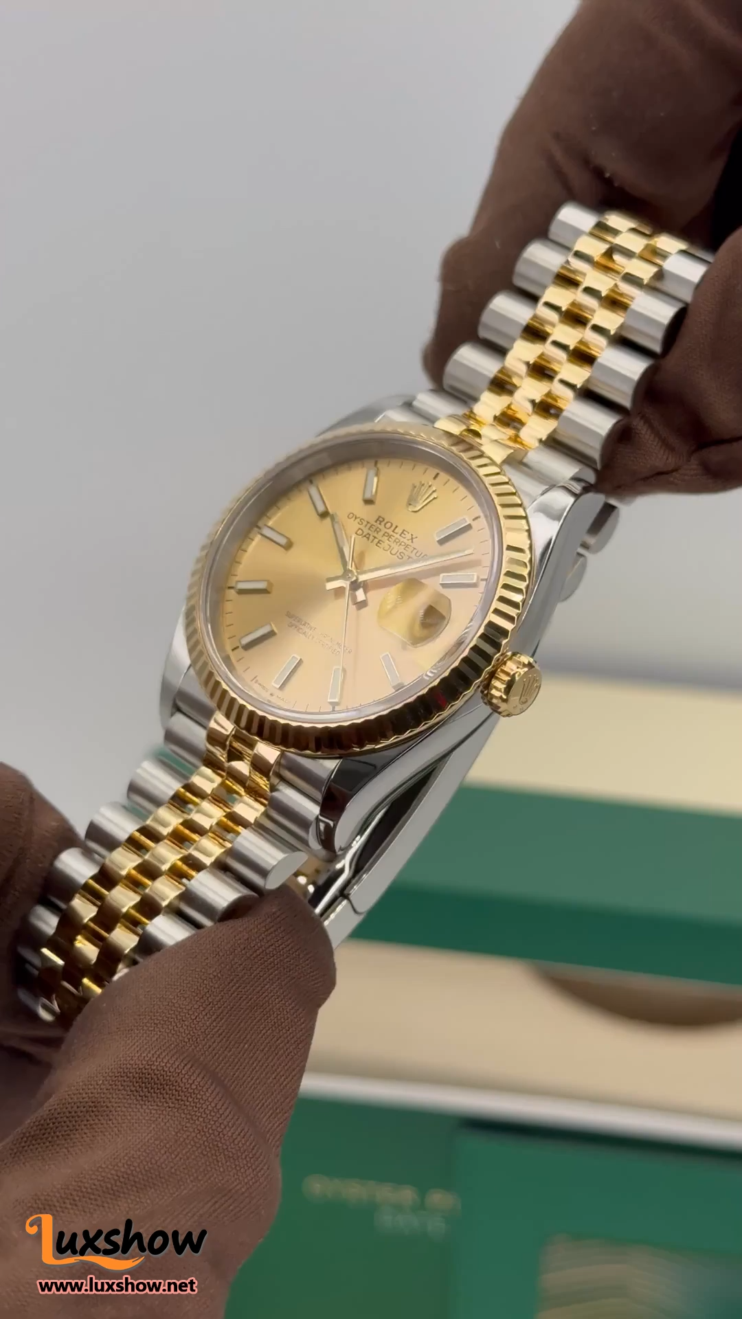 Rolex Datejust 36mm 126233 Two-Tone Champagne Dial