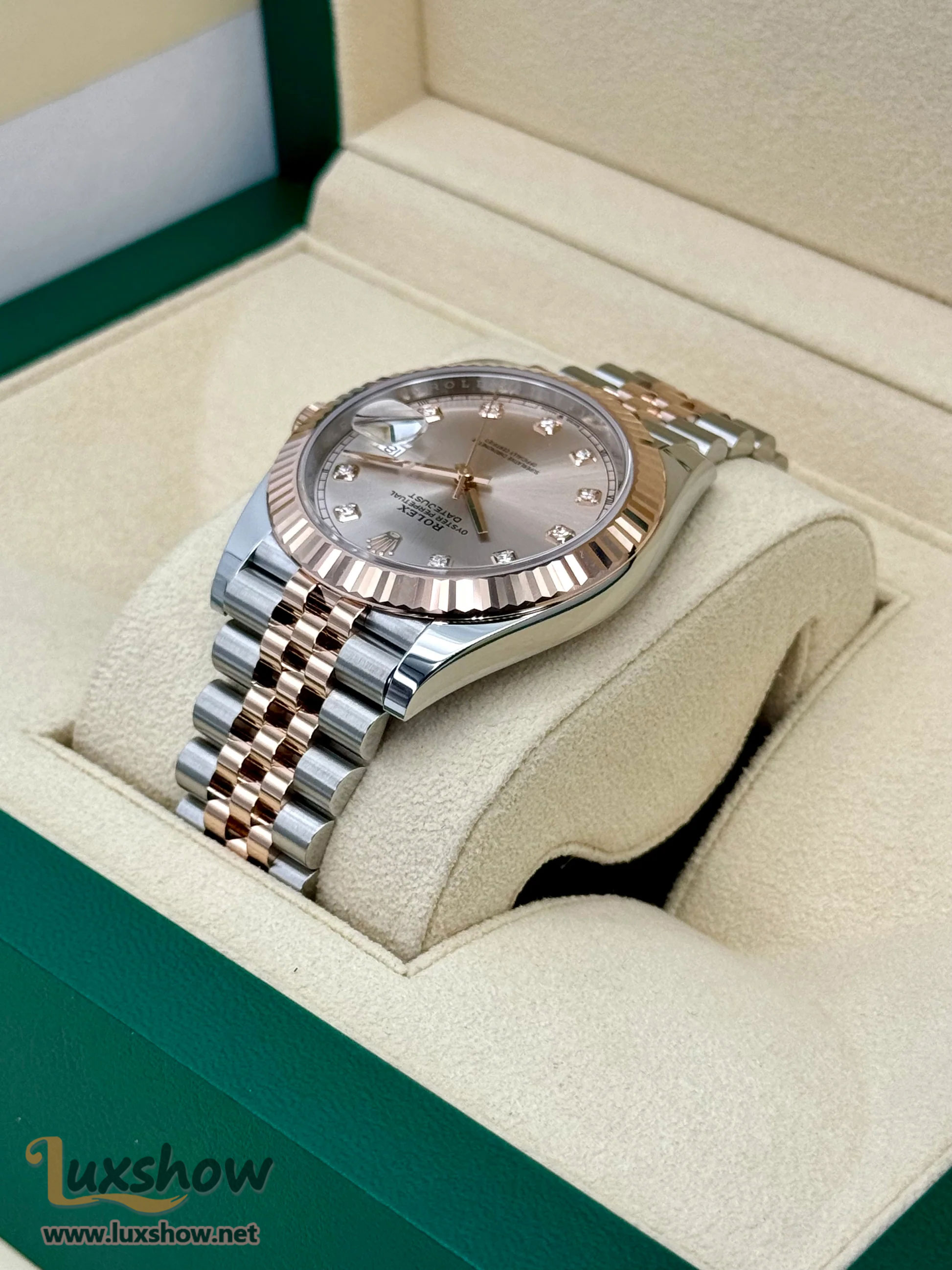 Rolex Datejust 41mm 126331 Two-Tone Jubilee Sundust Diamond Dial