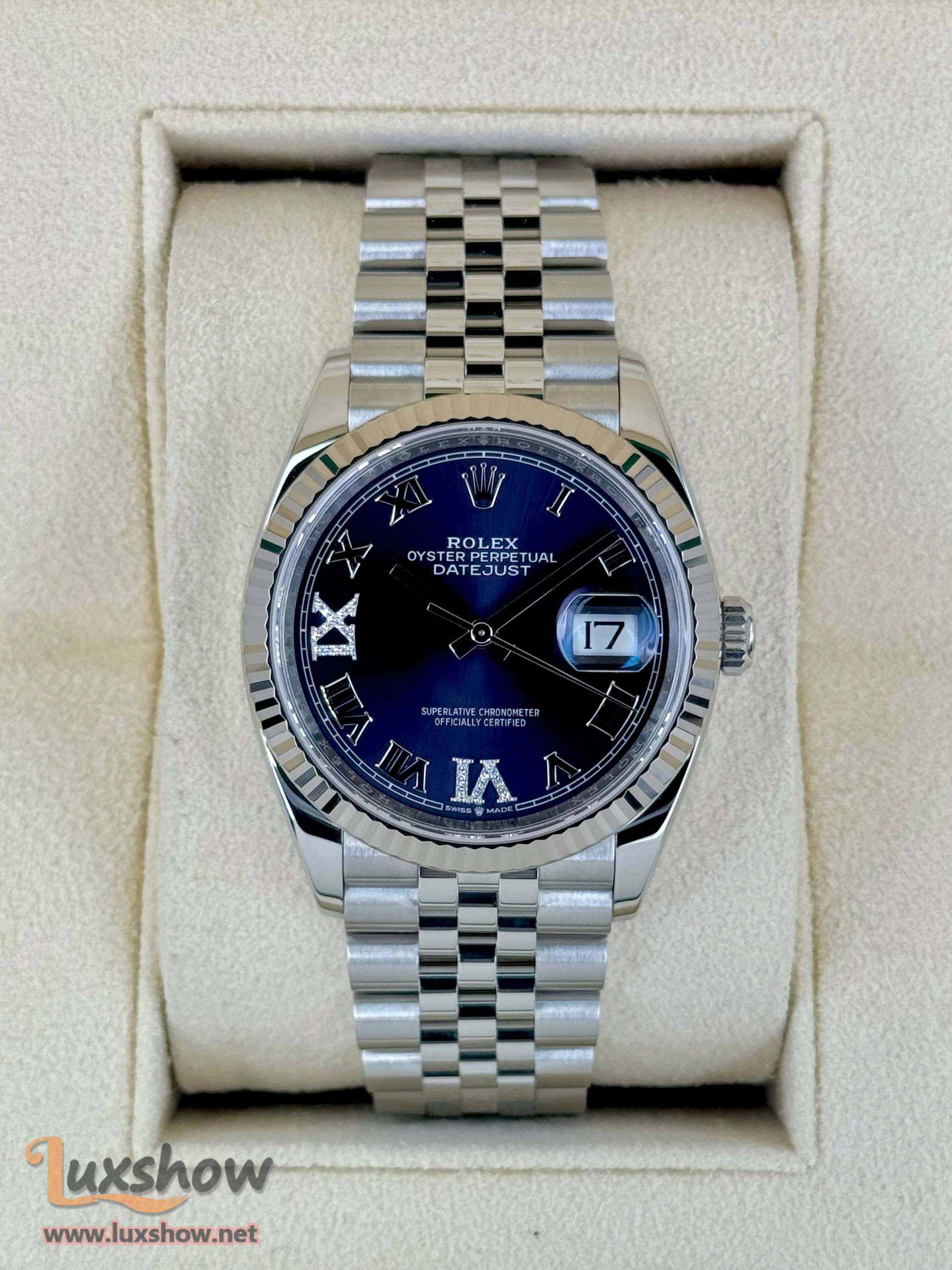 Rolex Datejust 36mm 126234 Stainless Steel Jubilee Purple Dial
