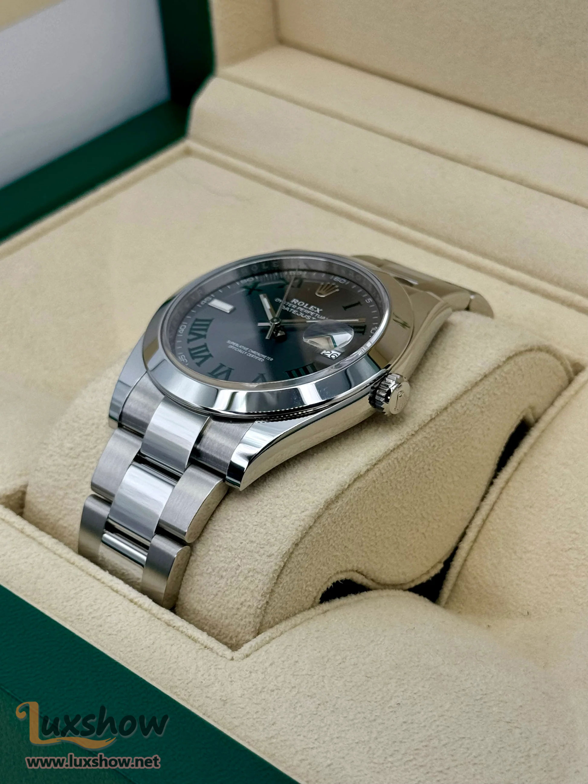 Rolex Datejust 41mm 126300 Wimbledon Dial Oyster