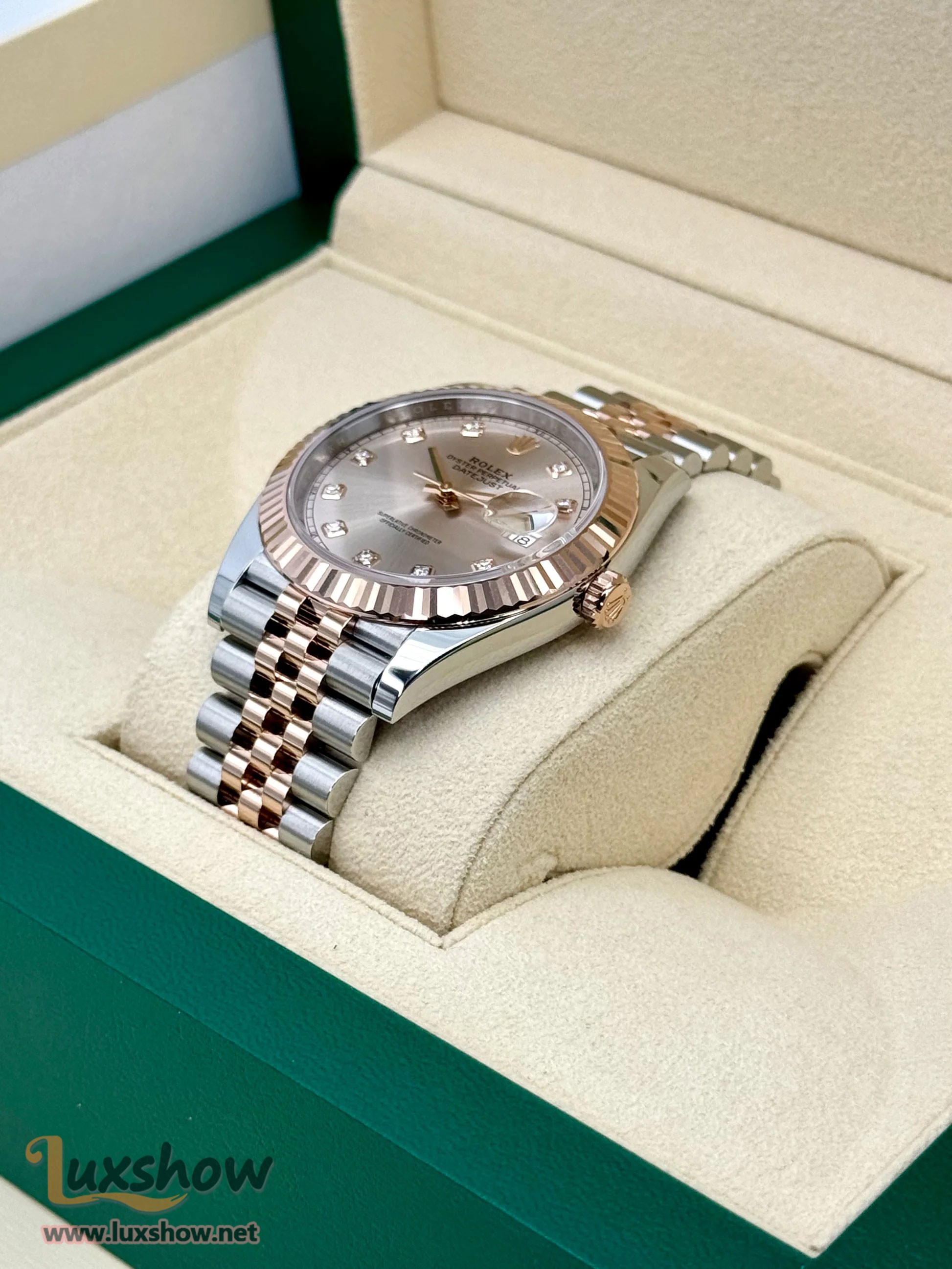 Rolex Datejust 41mm 126331 Two-Tone Jubilee Sundust Diamond Dial