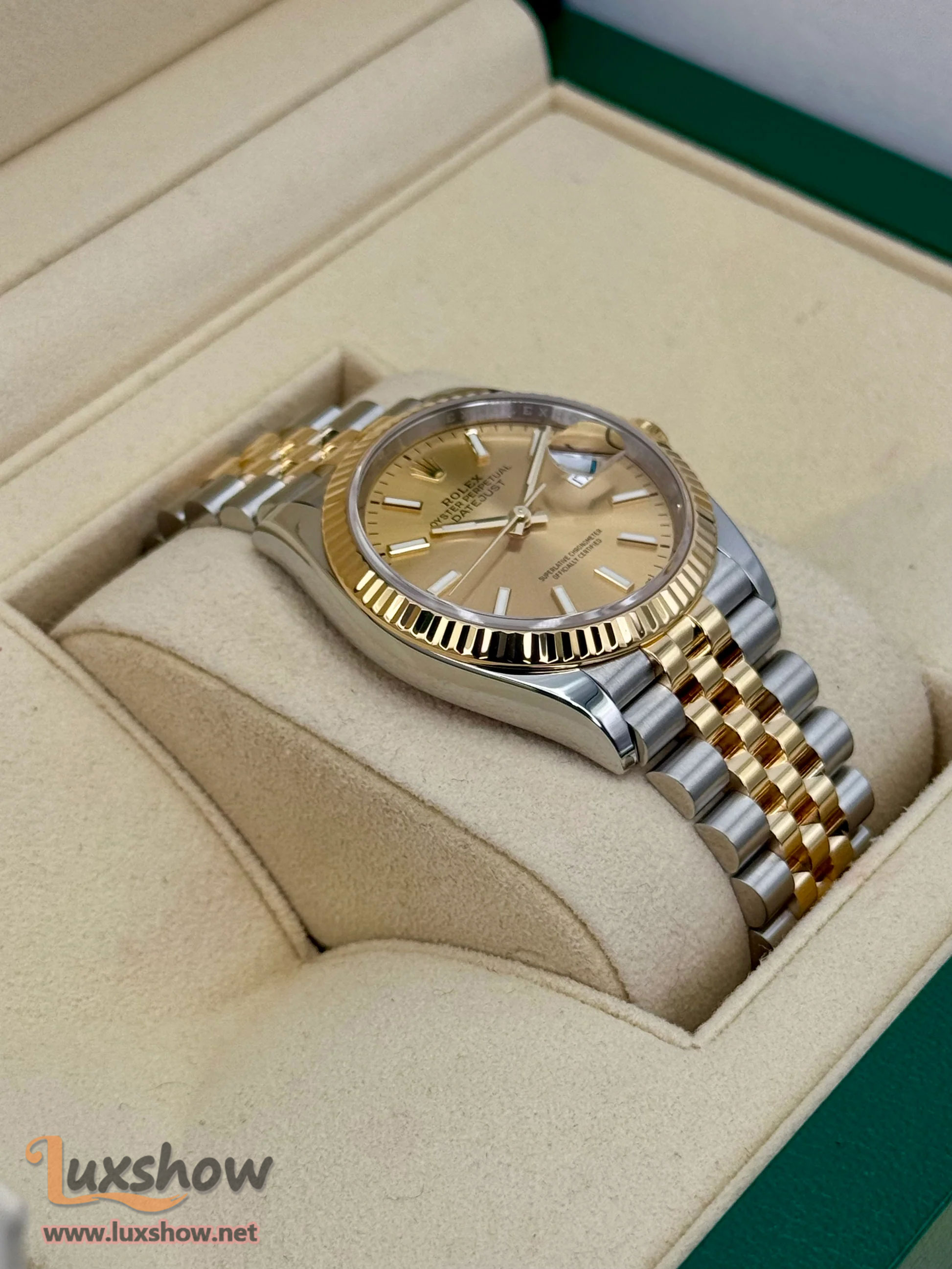 Rolex Datejust 36mm 126233 Two-Tone Champagne Dial