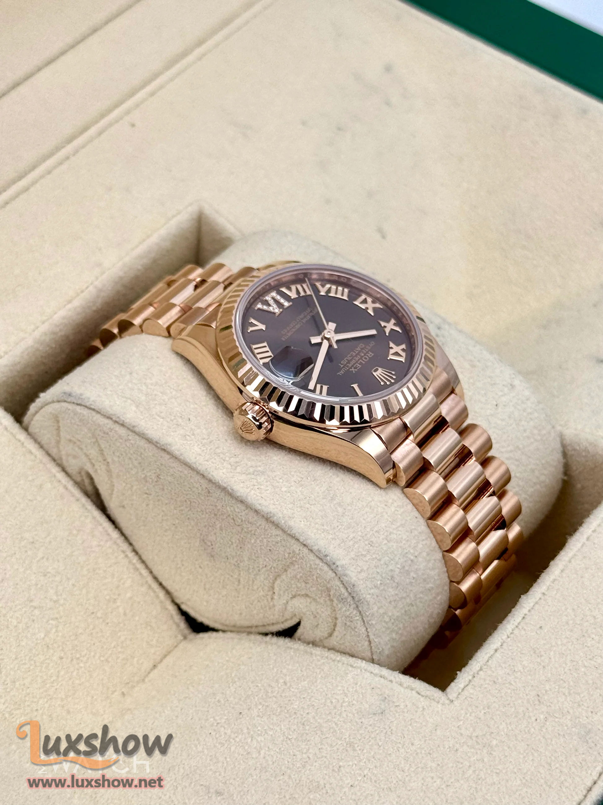 Rolex Datejust 31mm 278275 Rose Gold Chocolate Dial