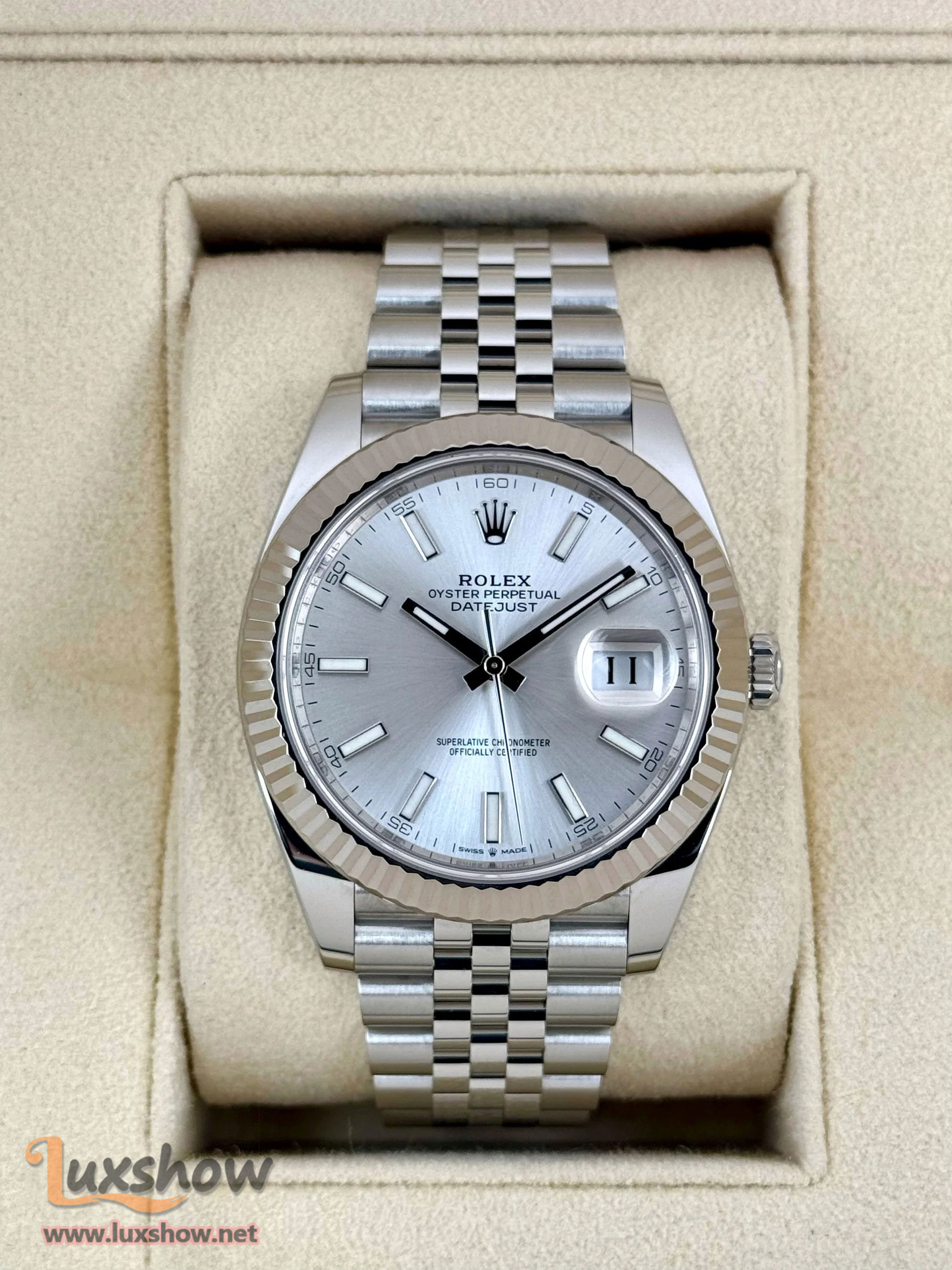 Rolex Datejust 36mm 126234 Stainless Steel Jubilee Silver Dial