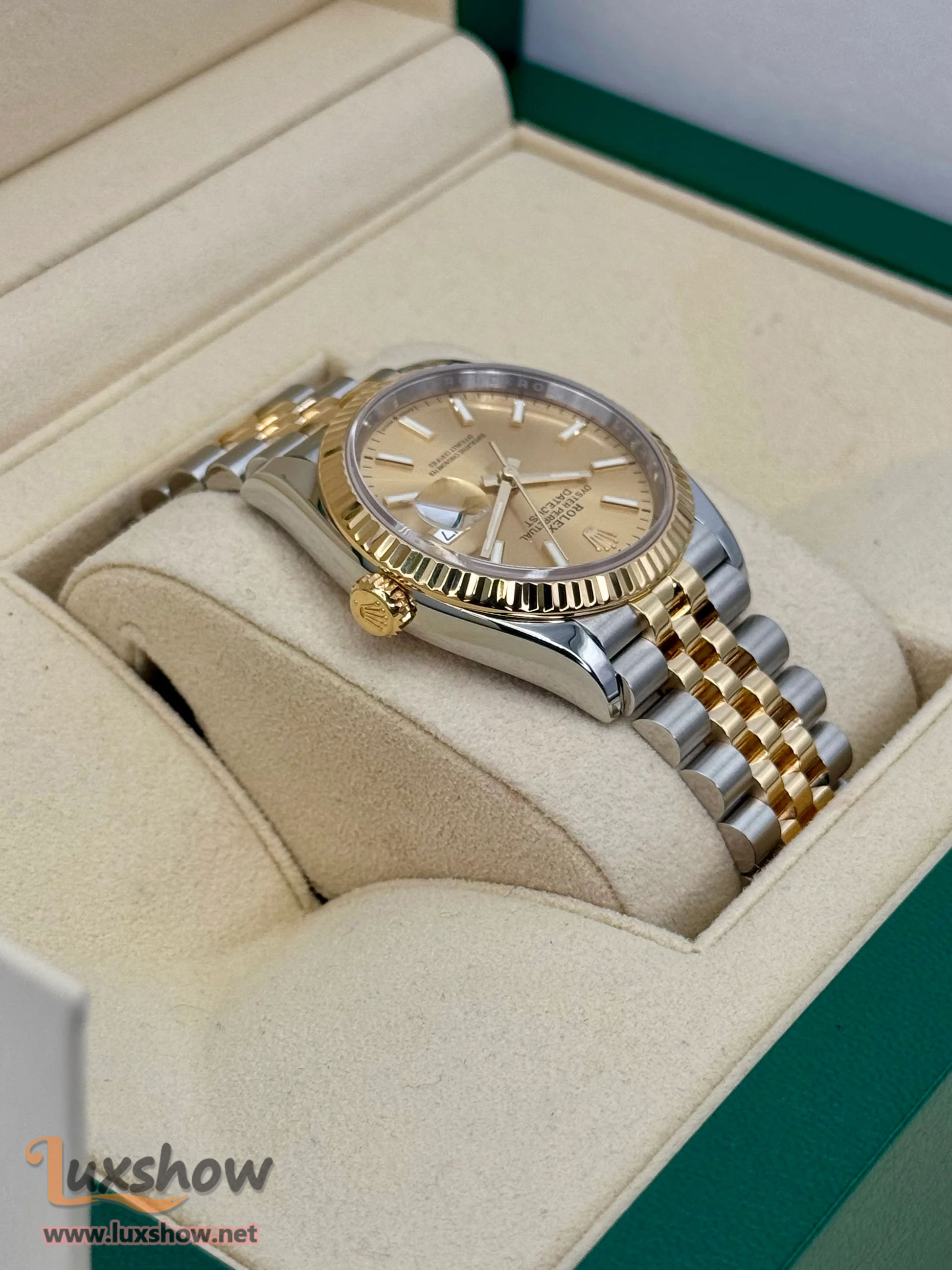 Rolex Datejust 36mm 126233 Two-Tone Champagne Dial