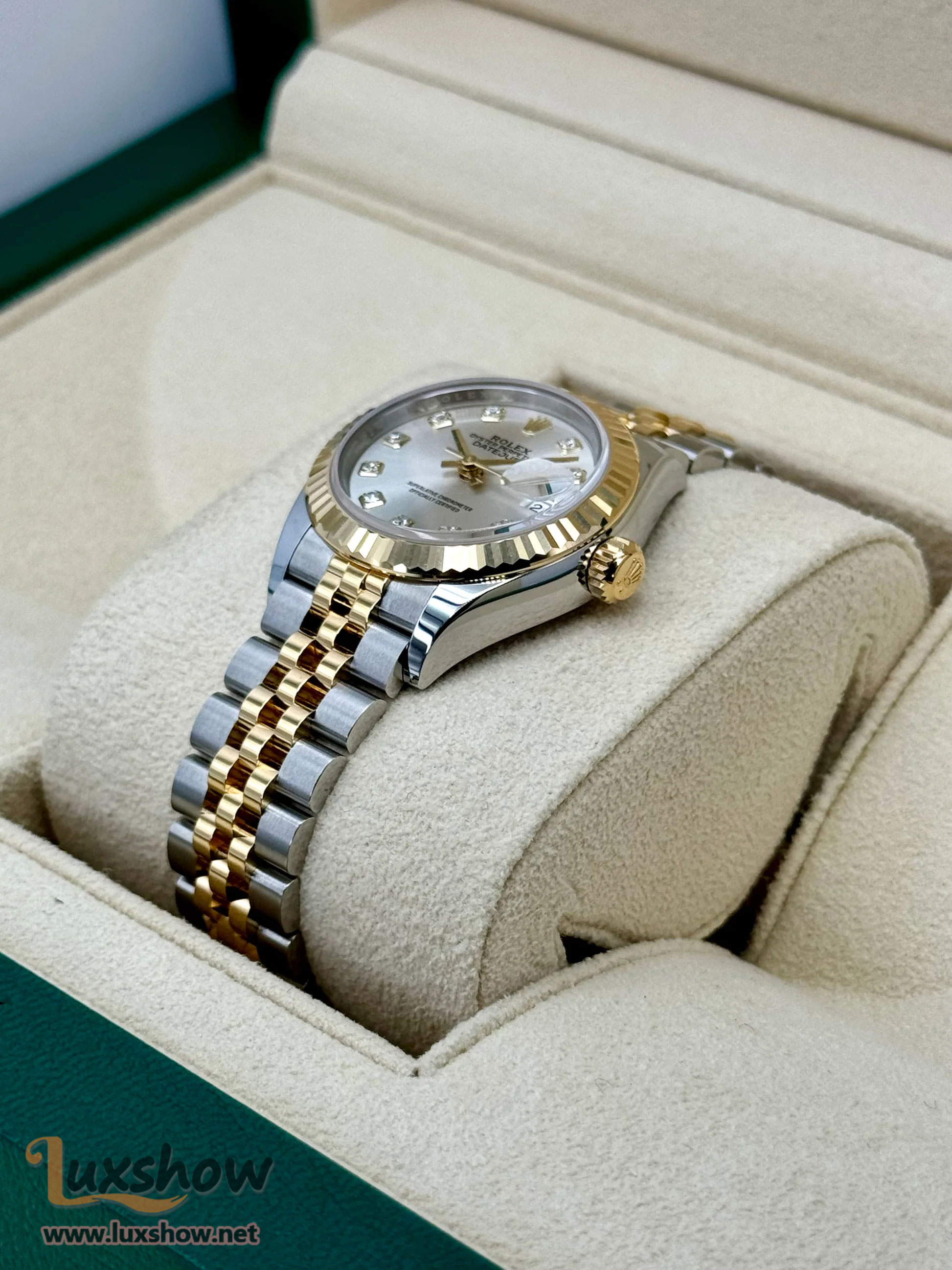 Rolex Lady Datejust 28mm 279173 Jubilee Silver Diamond Dial