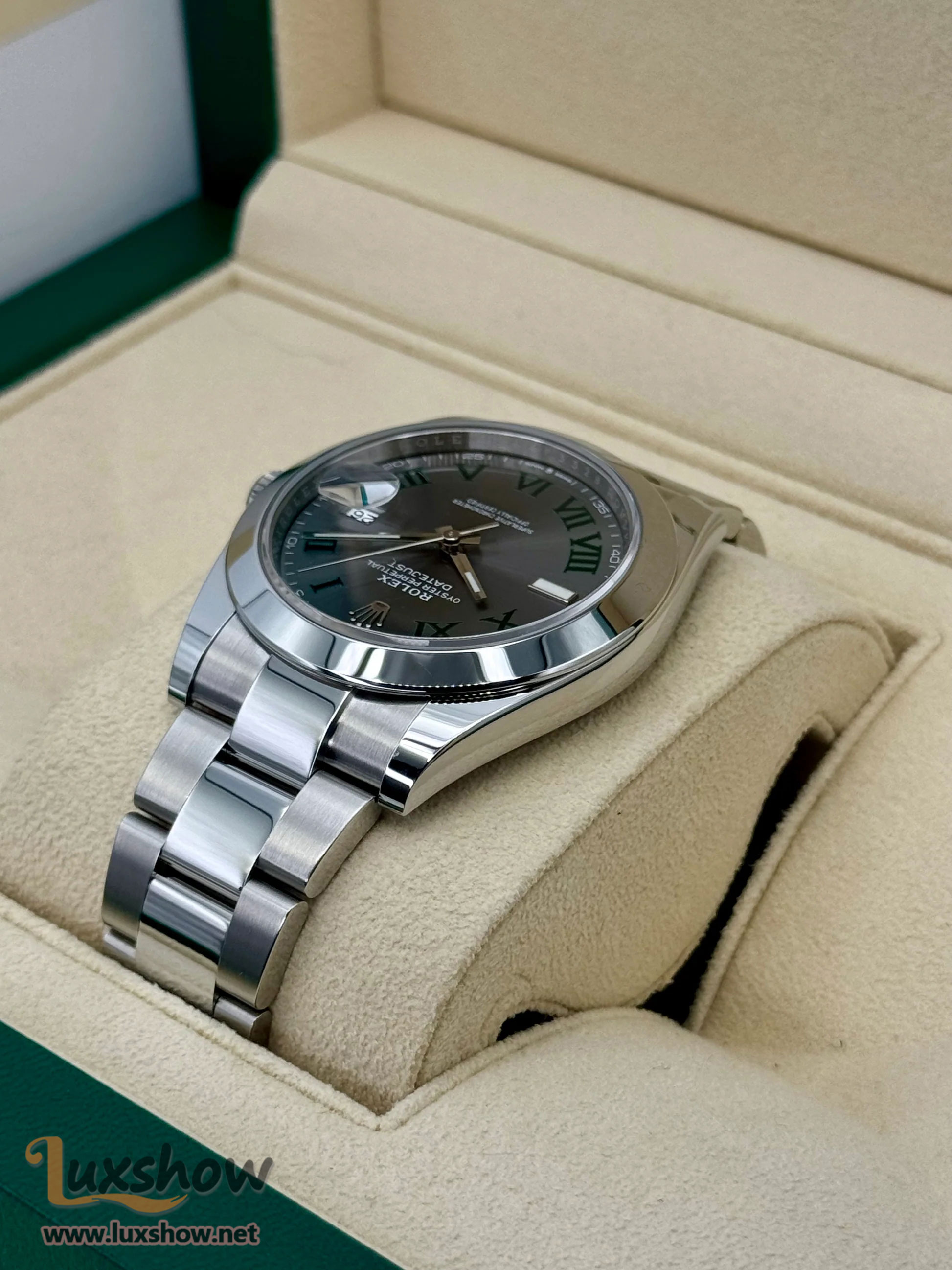 Rolex Datejust 41mm 126300 Wimbledon Dial Oyster