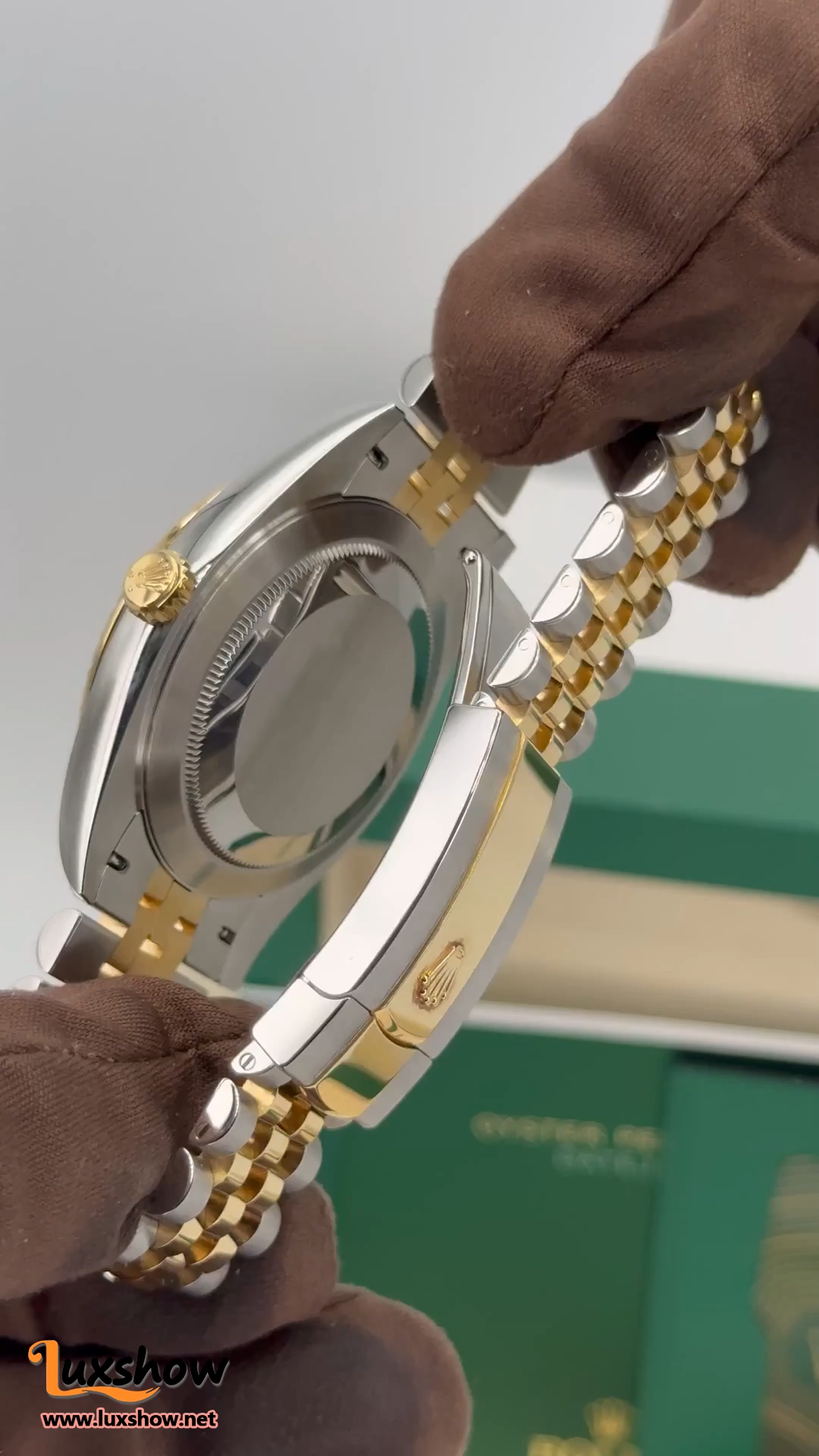 Rolex Datejust 41mm 126333 Two-Tone Jubilee Black Diamond Dial