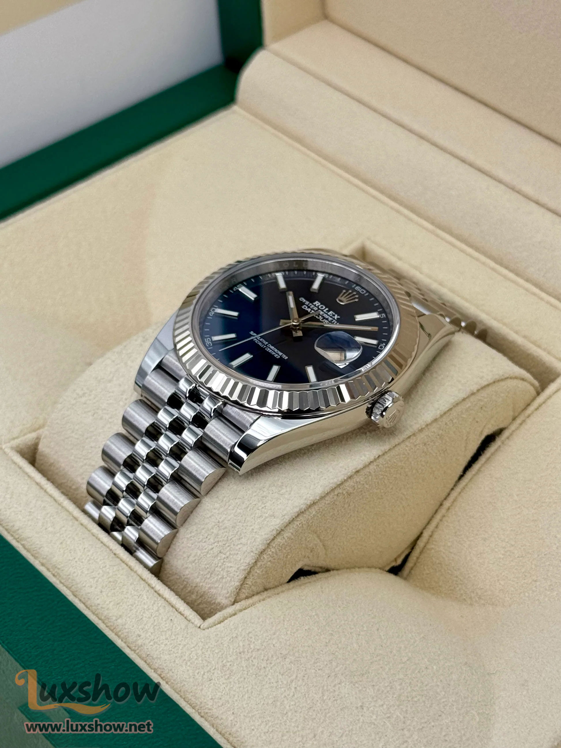 Rolex Datejust 41mm 126334 Stainless Steel Jubilee Blue Dial