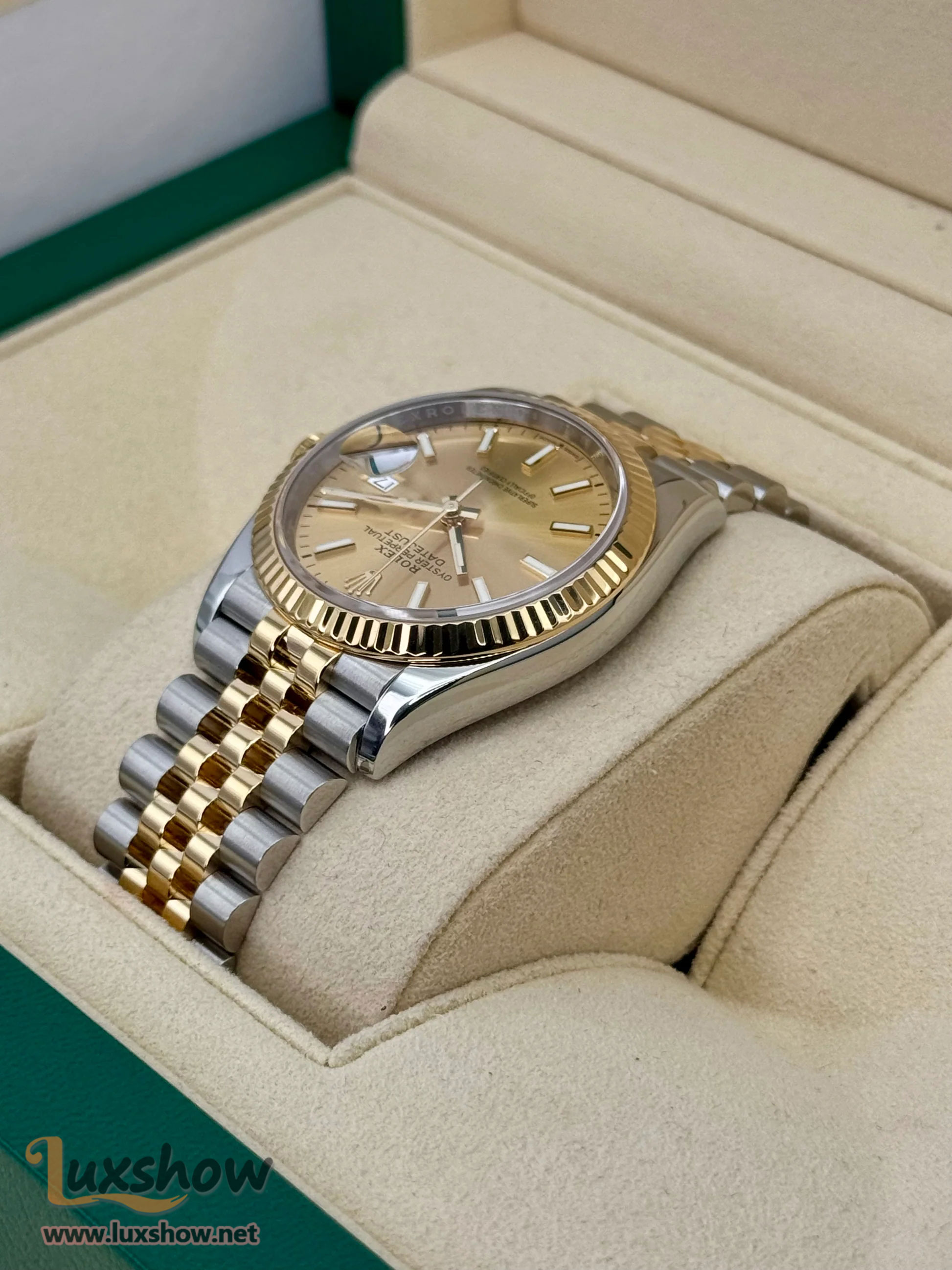 Rolex Datejust 36mm 126233 Two-Tone Champagne Dial