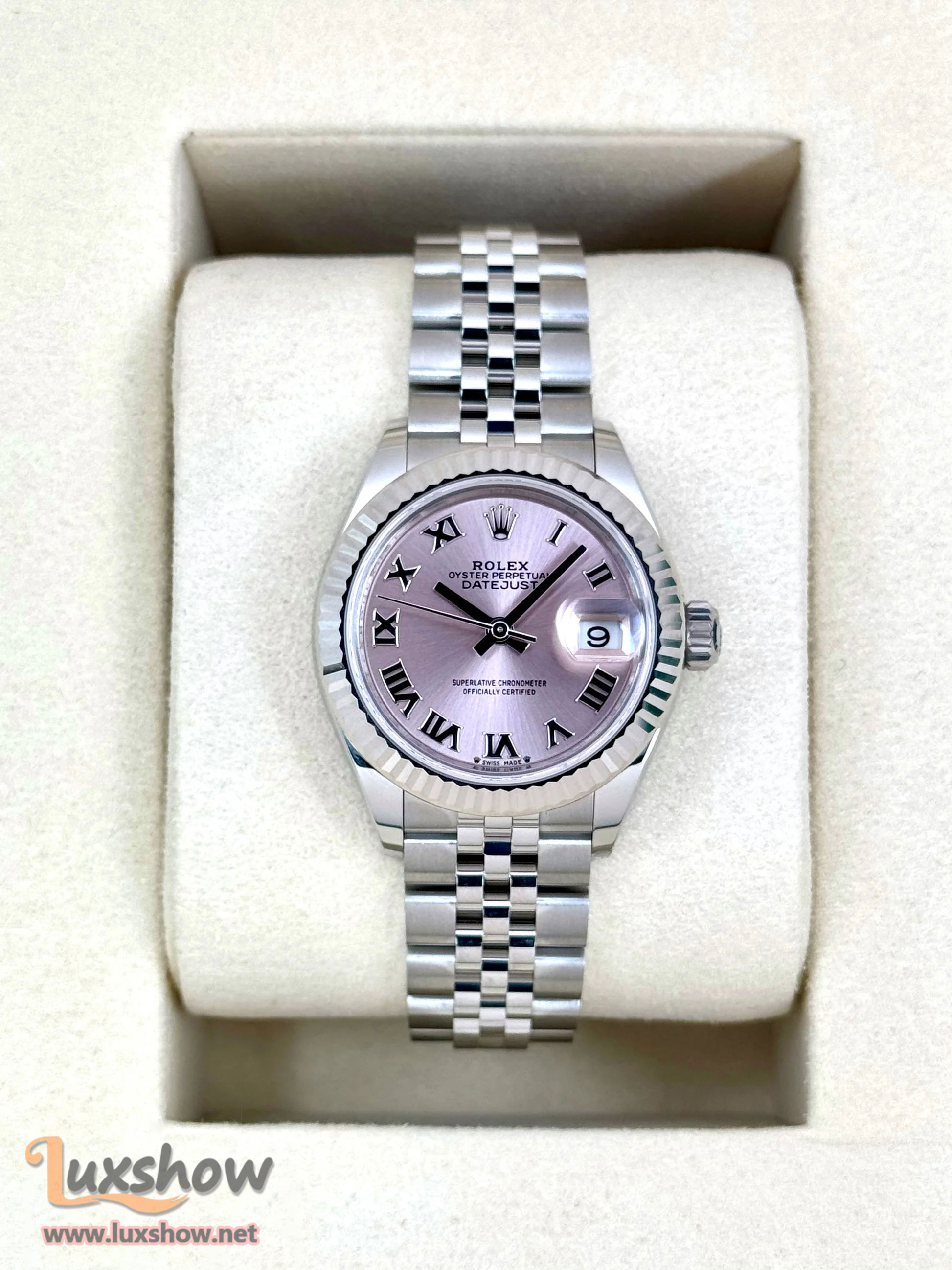 Rolex Lady Datejust 28mm 279174 Stainless Steel Jubilee Pink Dial